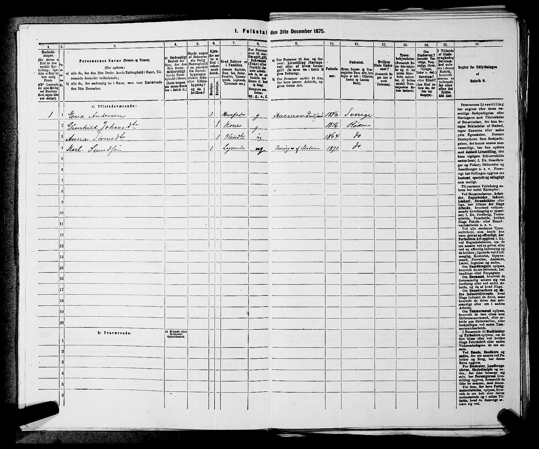 SAKO, 1875 census for 0627P Røyken, 1875, p. 44