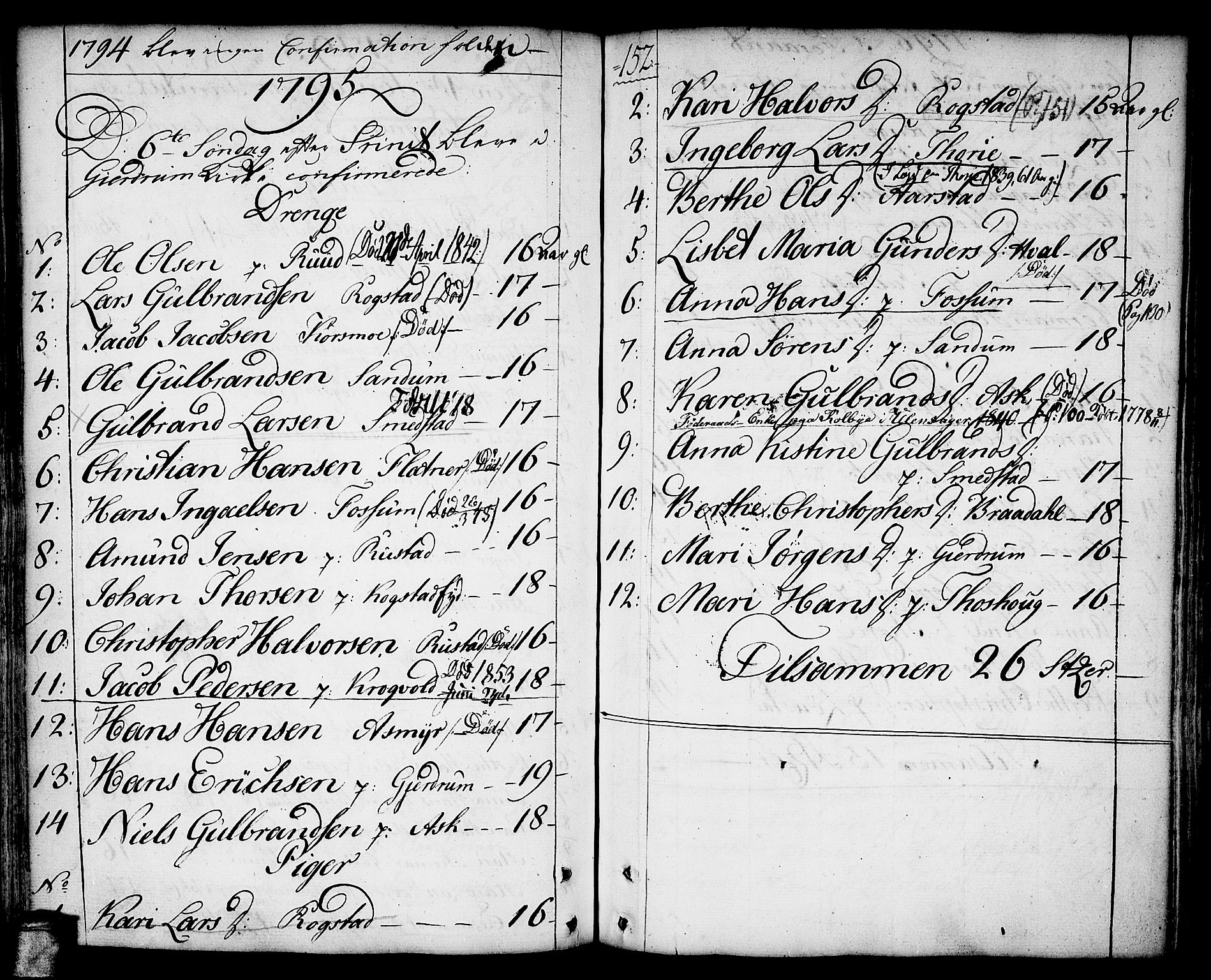 Gjerdrum prestekontor Kirkebøker, AV/SAO-A-10412b/F/Fa/L0002: Parish register (official) no. I 2, 1737-1797, p. 152