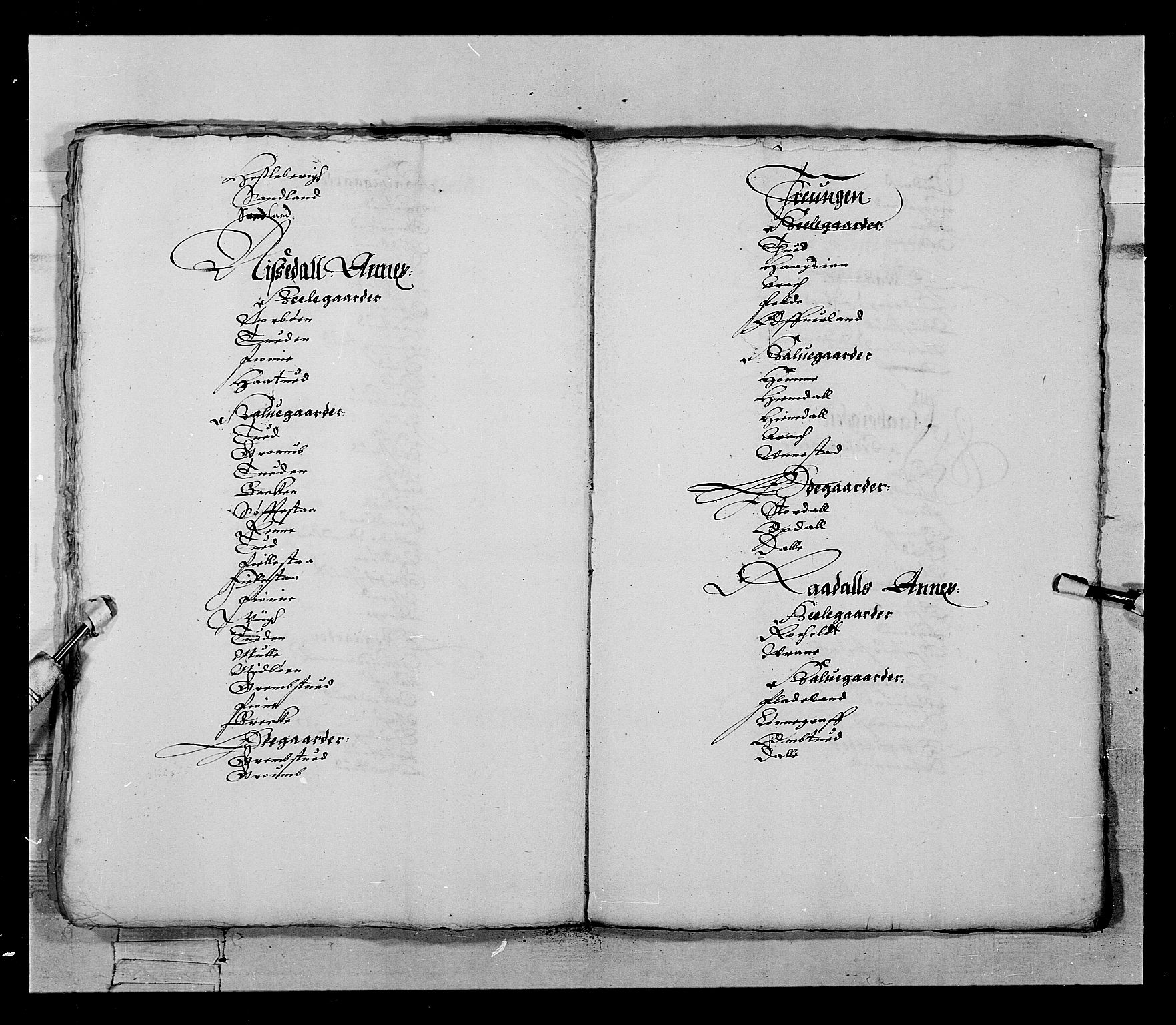 Stattholderembetet 1572-1771, RA/EA-2870/Ek/L0022/0005: Jordebøker 1633-1658: / En liste over soldatlegg og en liste over gårder i Bratsberg len, 1642-1644, p. 62