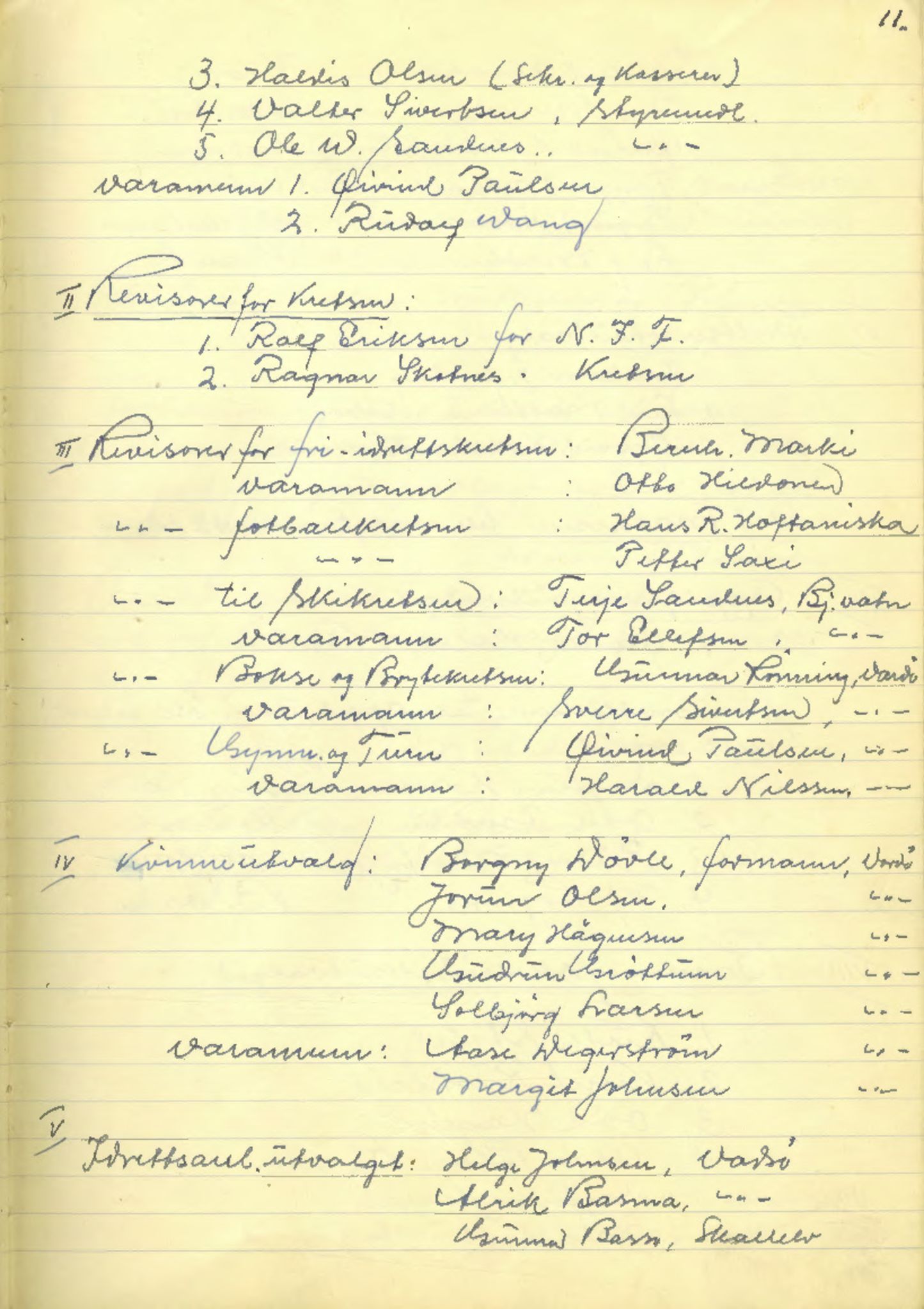 Aust-Finnmark Idrettskrets , FMFB/A-1041/A/L0002: Møteprotokoll for  styre, ting og arbeidsutvalg, 1951-1954, p. 14