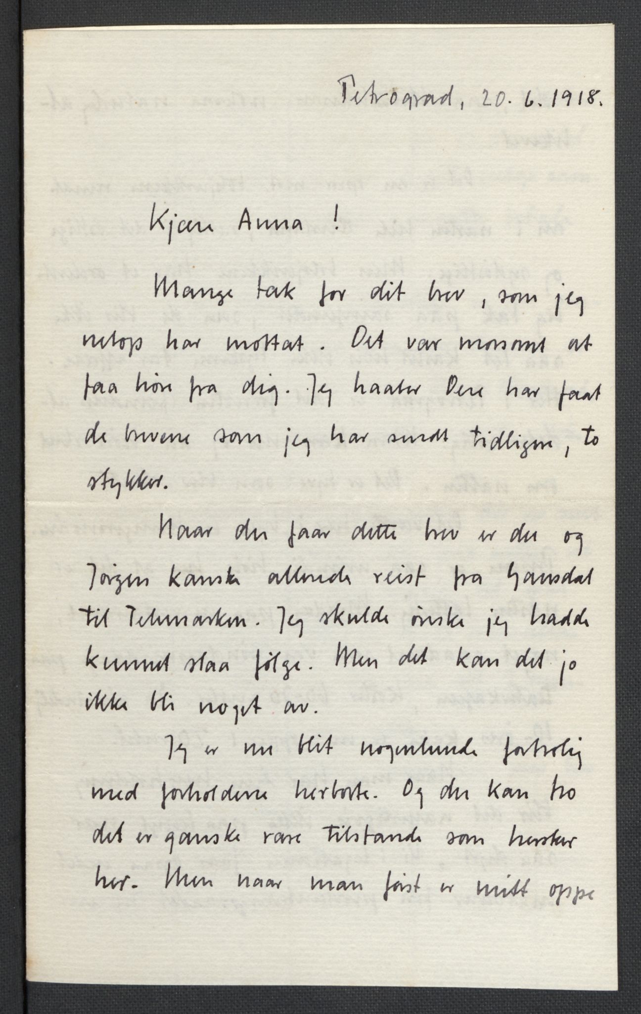 Quisling, Vidkun, AV/RA-PA-0750/K/L0001: Brev til og fra Vidkun Quisling samt til og fra andre medlemmer av familien Quisling, samt Vidkun Quislings karakterbøker, 1894-1929, p. 103