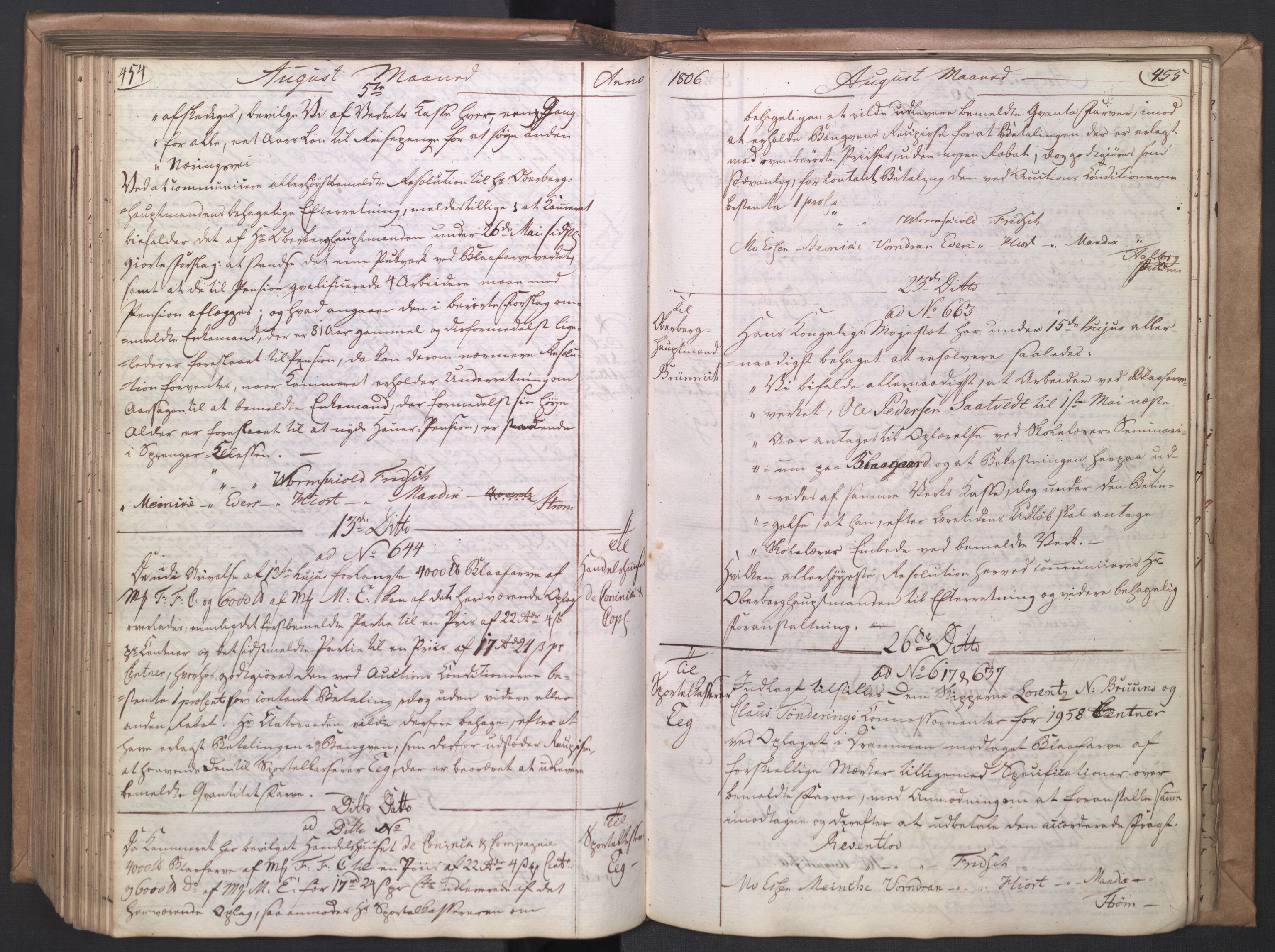 Rentekammeret, Renteskriverkontorene, AV/RA-EA-3115/O/Om/Oma/L0004: Kopibok C, 1789-1806, p. 454-455