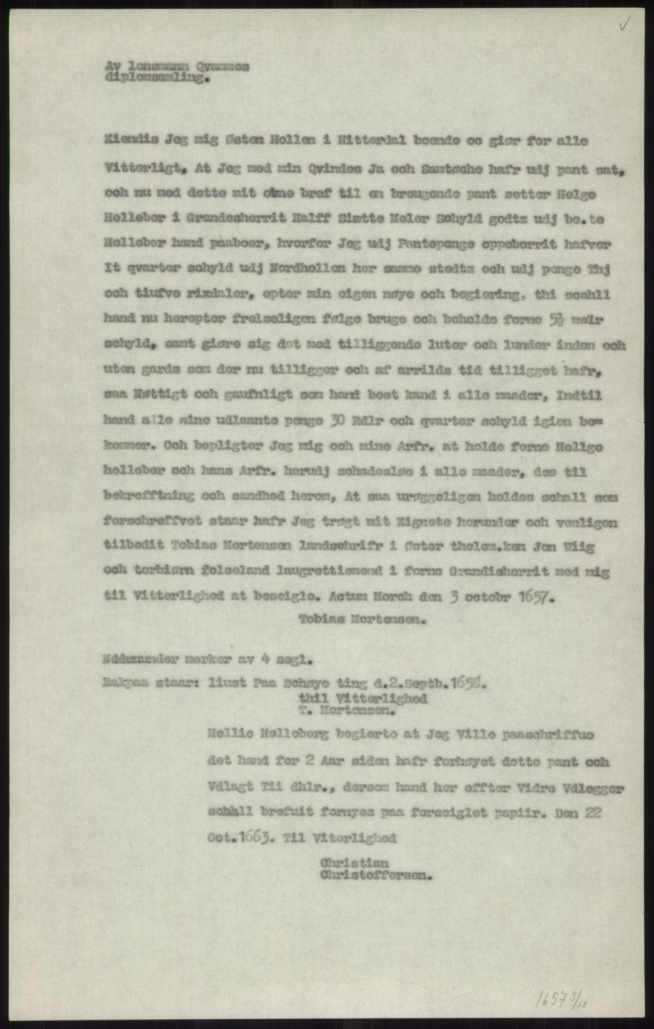 Samlinger til kildeutgivelse, Diplomavskriftsamlingen, AV/RA-EA-4053/H/Ha, p. 2602