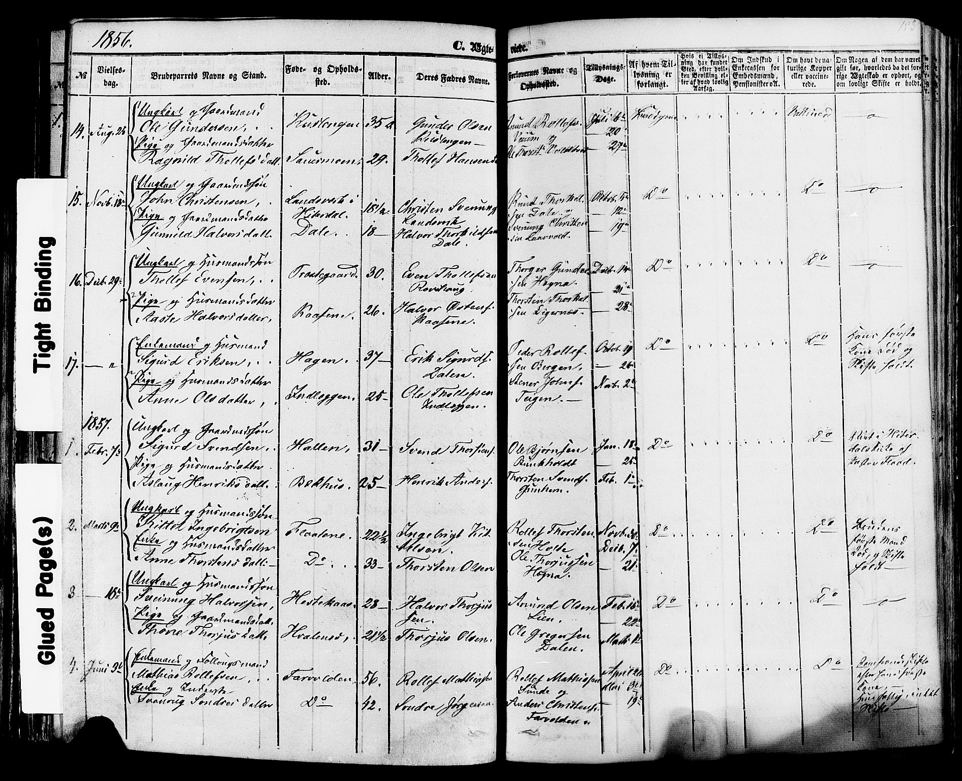 Sauherad kirkebøker, SAKO/A-298/F/Fa/L0007: Parish register (official) no. I 7, 1851-1873, p. 153