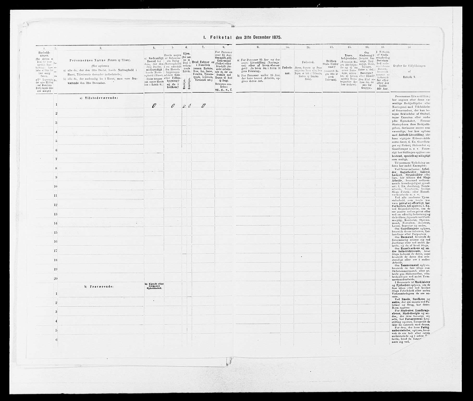 SAB, 1875 census for 1211P Etne, 1875, p. 294