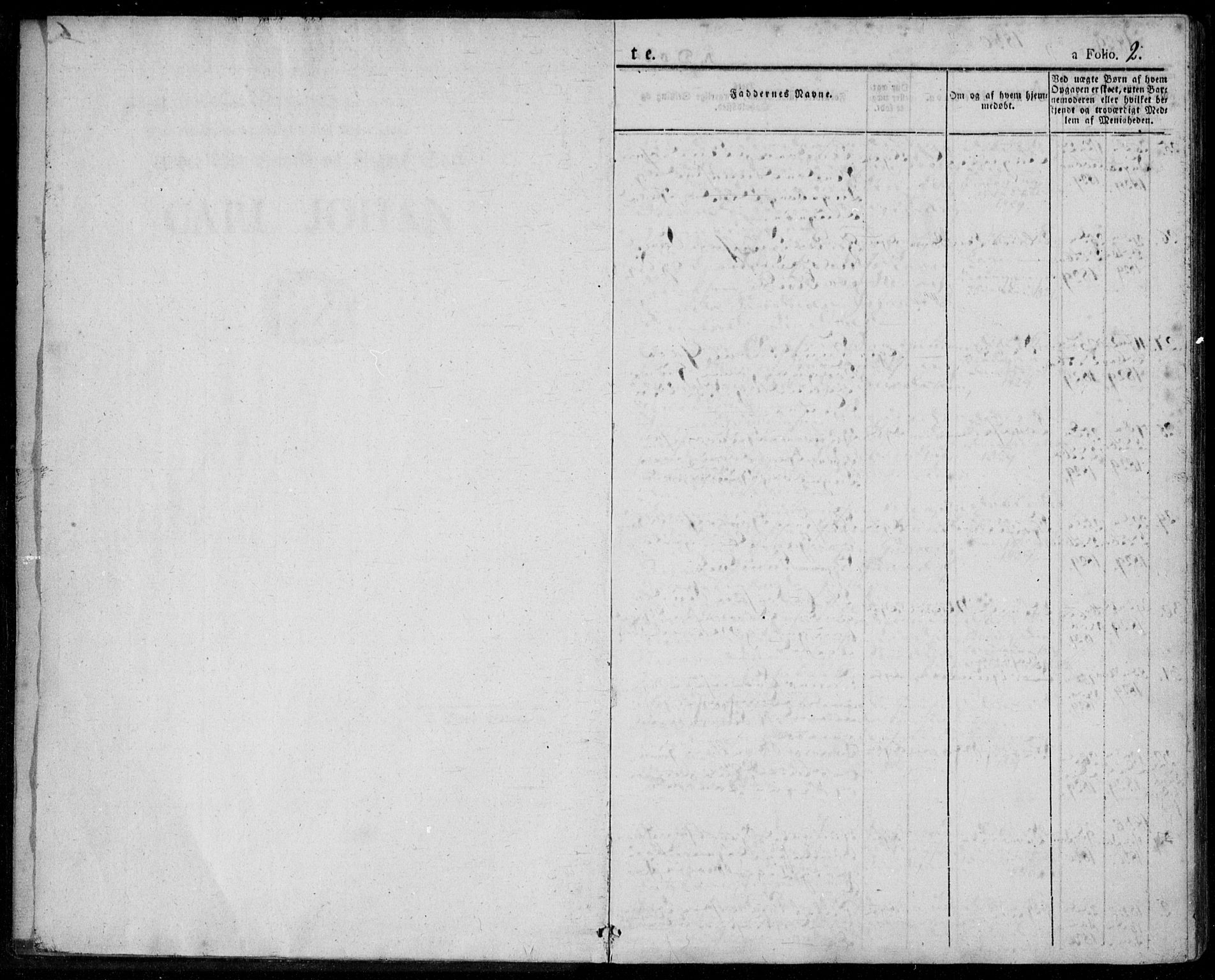 Tveit sokneprestkontor, AV/SAK-1111-0043/F/Fa/L0003: Parish register (official) no. A 3, 1829-1852, p. 2