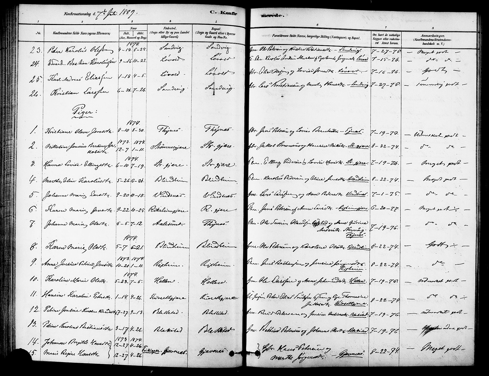 Ministerialprotokoller, klokkerbøker og fødselsregistre - Møre og Romsdal, AV/SAT-A-1454/523/L0334: Parish register (official) no. 523A01, 1878-1891