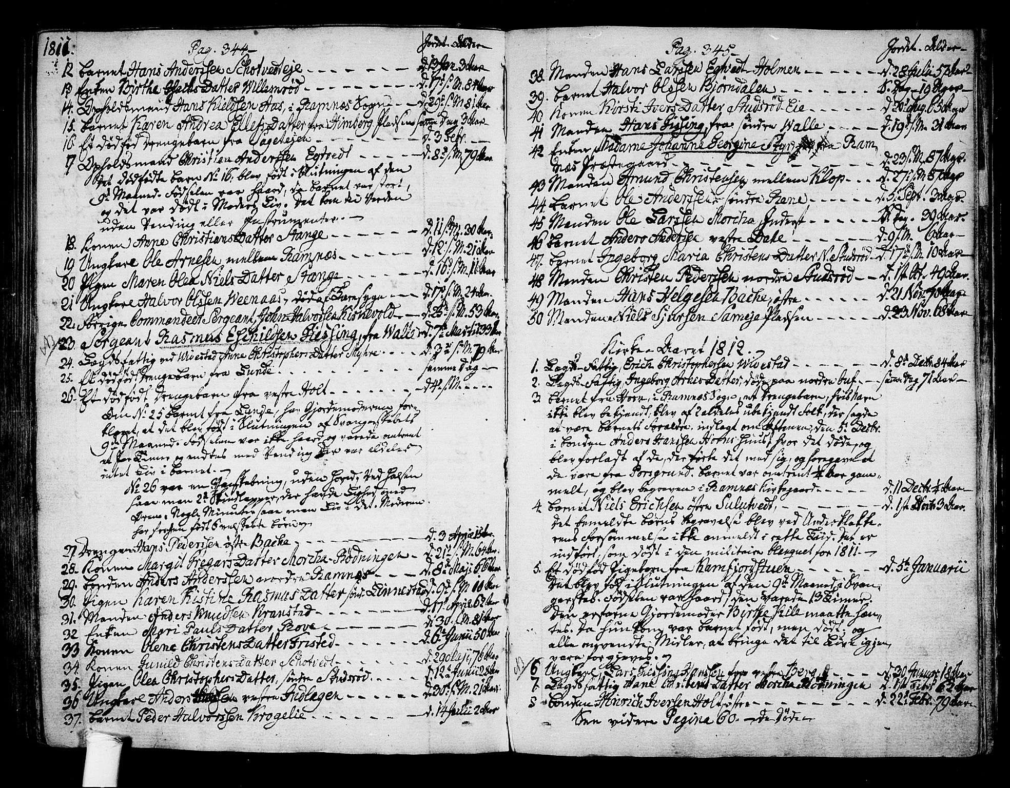 Ramnes kirkebøker, SAKO/A-314/F/Fa/L0003: Parish register (official) no. I 3, 1790-1813, p. 344-345