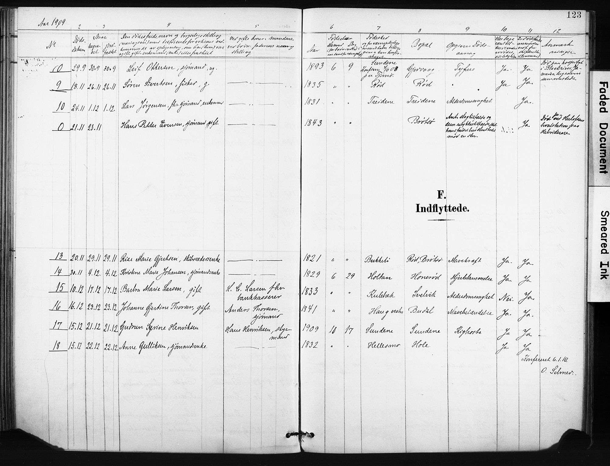 Tjøme kirkebøker, SAKO/A-328/F/Fa/L0005: Parish register (official) no. 5, 1901-1909, p. 123