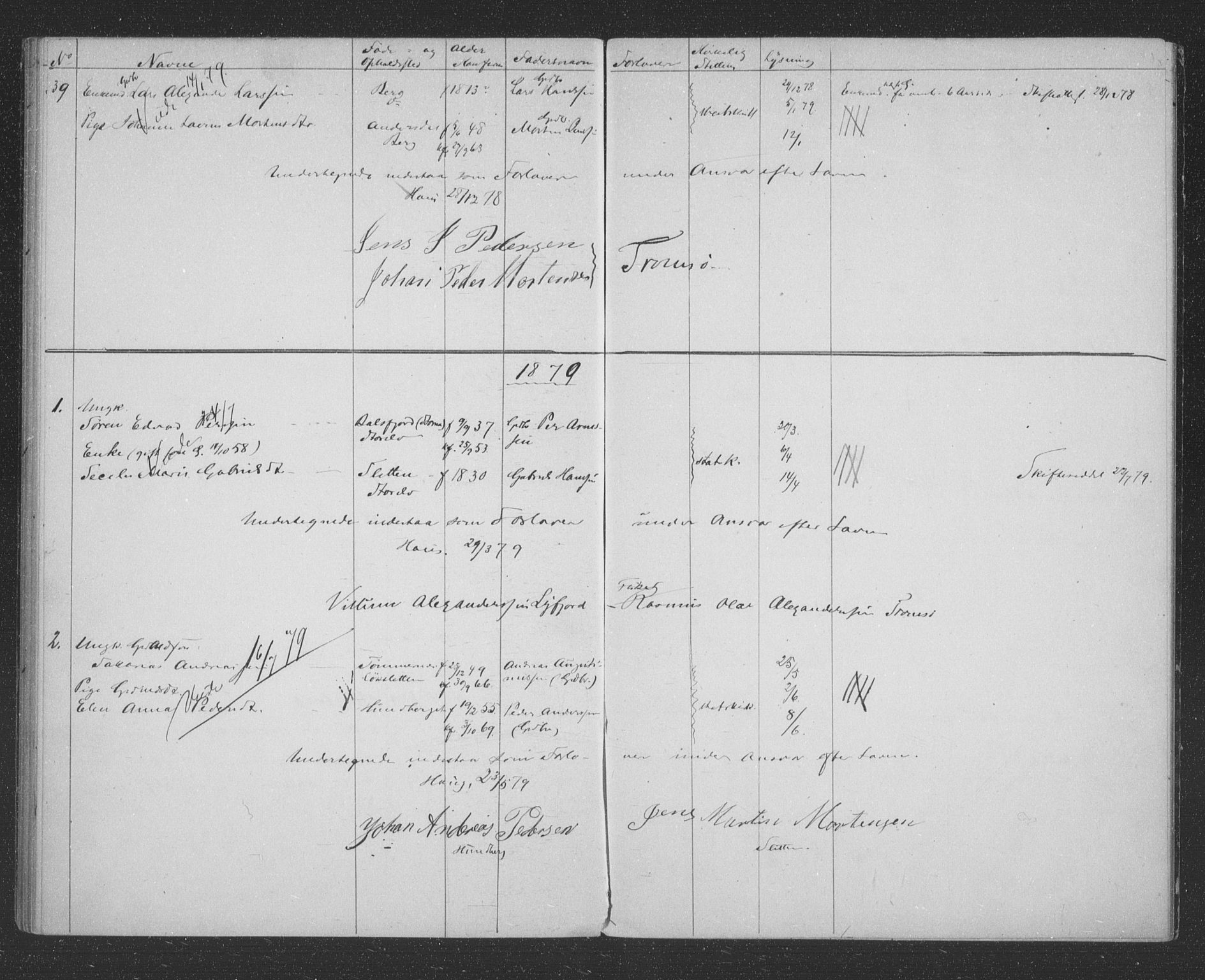 Tromsøysund sokneprestkontor, AV/SATØ-S-1304/H/Hc/L0055: Banns register no. 55, 1875-1880