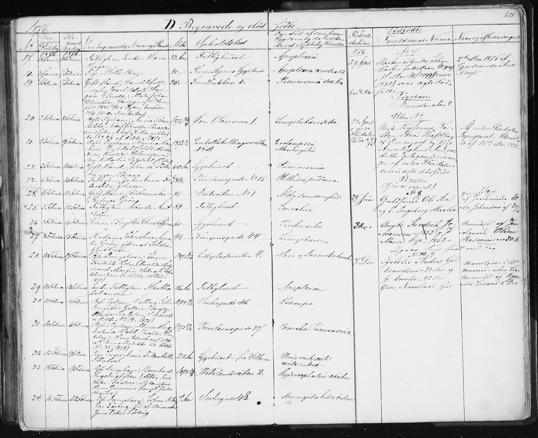 Ministerialprotokoller, klokkerbøker og fødselsregistre - Sør-Trøndelag, SAT/A-1456/601/L0055: Parish register (official) no. 601A23, 1866-1877, p. 651
