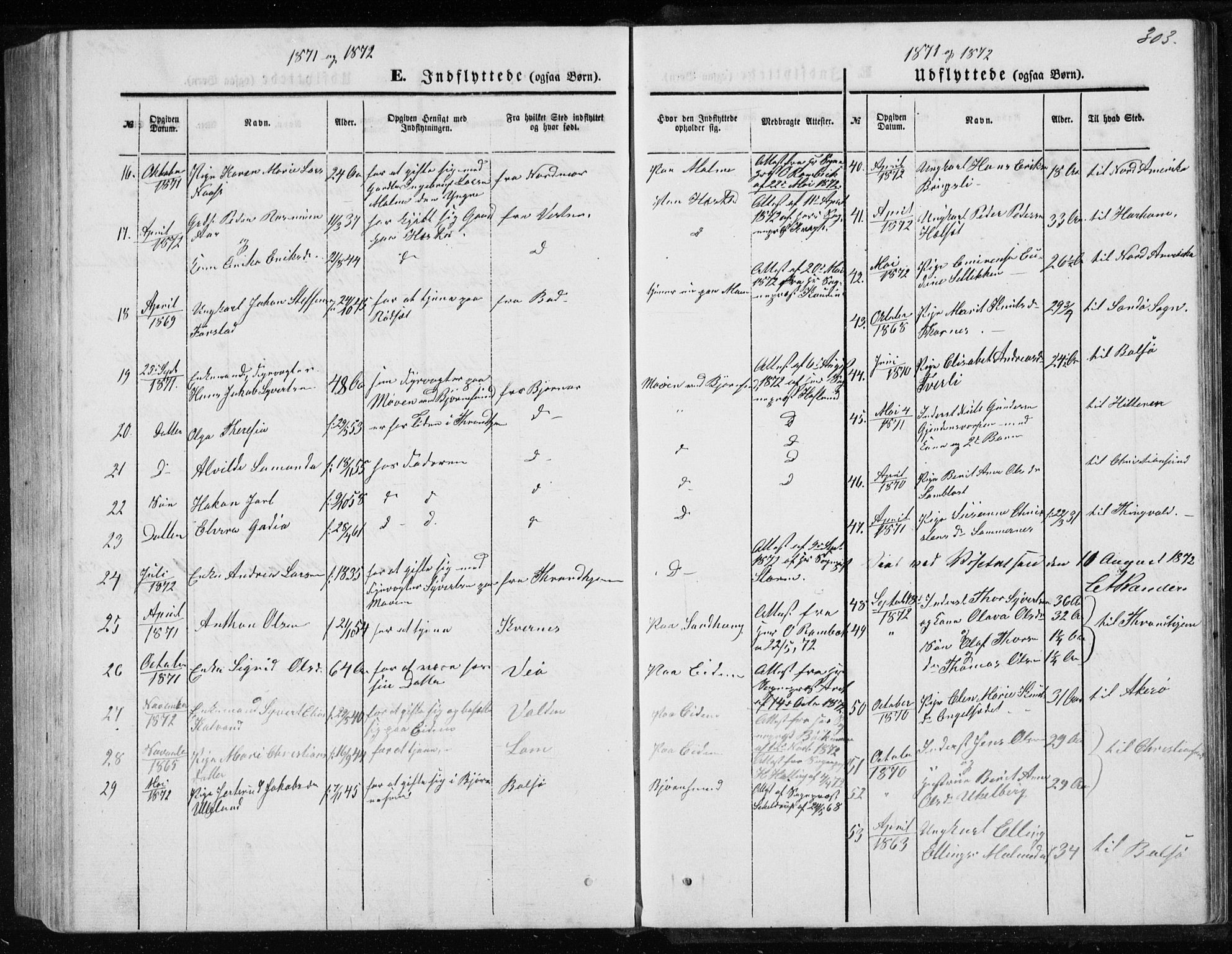 Ministerialprotokoller, klokkerbøker og fødselsregistre - Møre og Romsdal, AV/SAT-A-1454/565/L0754: Parish register (copy) no. 565C03, 1870-1896, p. 303