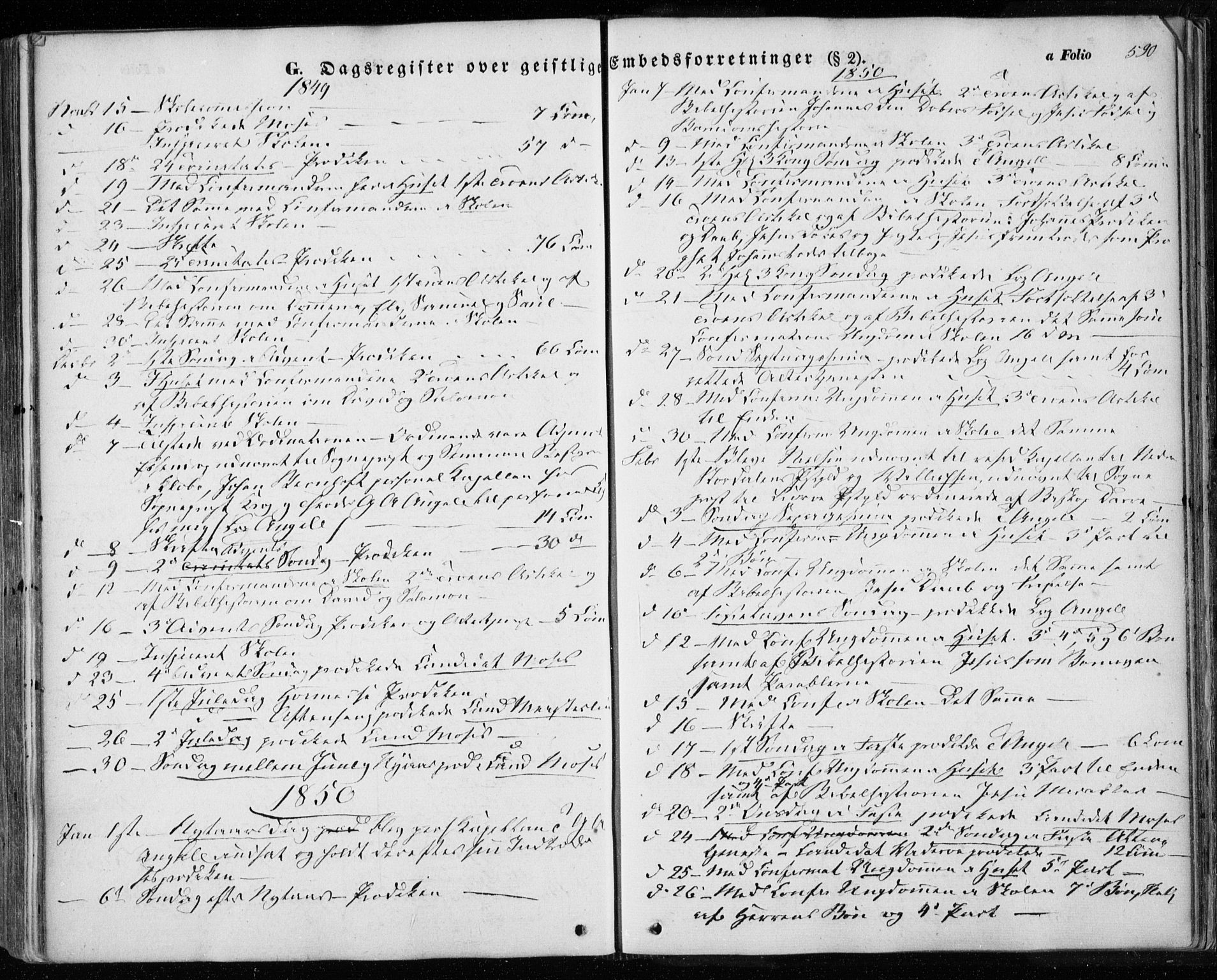 Ministerialprotokoller, klokkerbøker og fødselsregistre - Sør-Trøndelag, SAT/A-1456/601/L0051: Parish register (official) no. 601A19, 1848-1857, p. 590