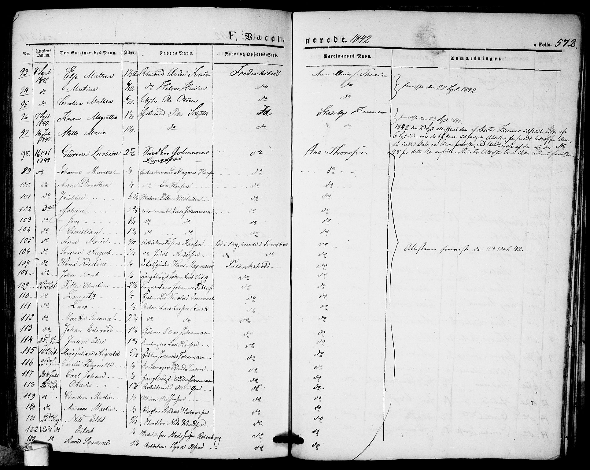 Halden prestekontor Kirkebøker, AV/SAO-A-10909/F/Fa/L0005: Parish register (official) no. I 5, 1834-1845, p. 572