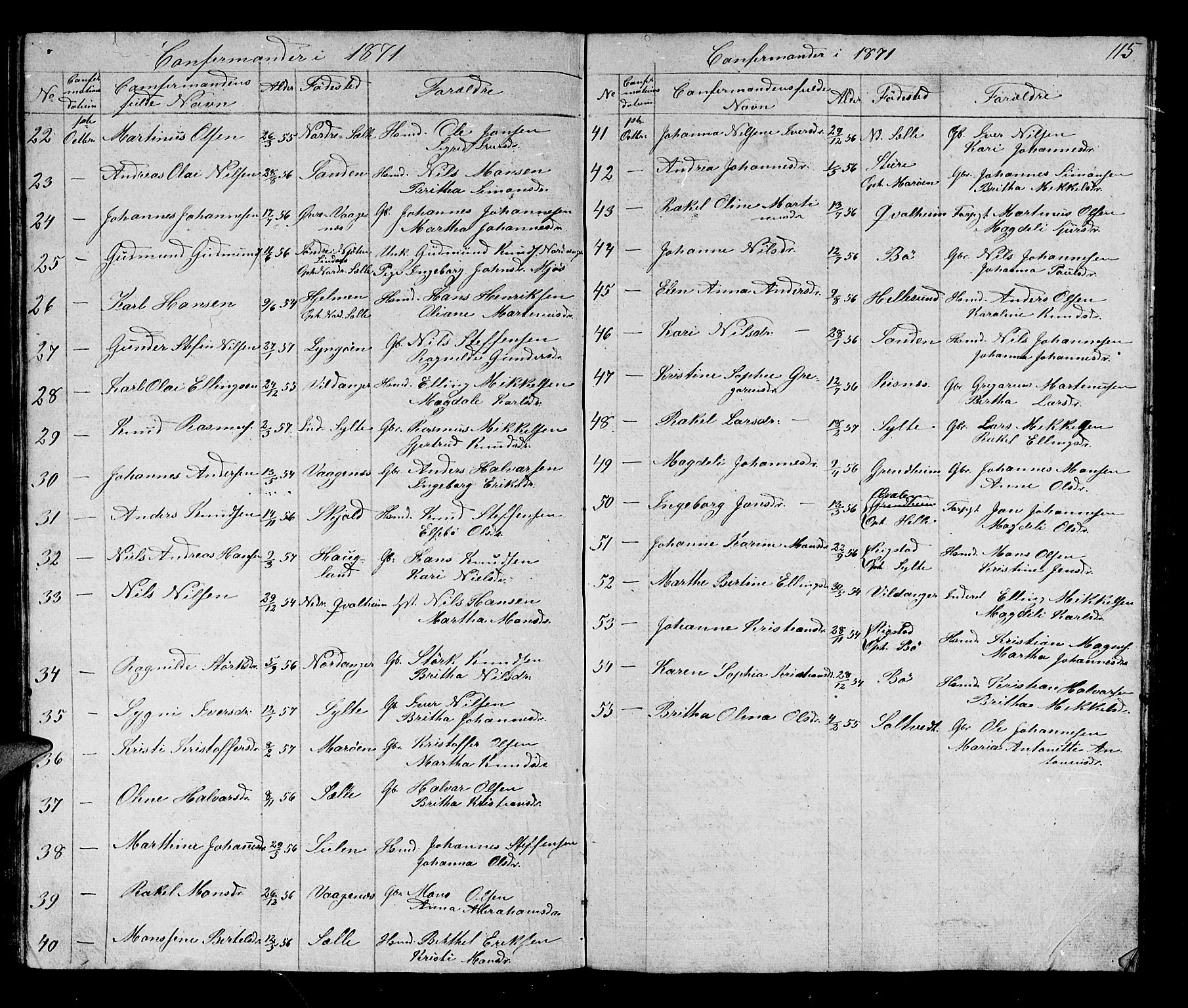 Manger sokneprestembete, SAB/A-76801/H/Hab: Parish register (copy) no. B 1, 1856-1881, p. 116