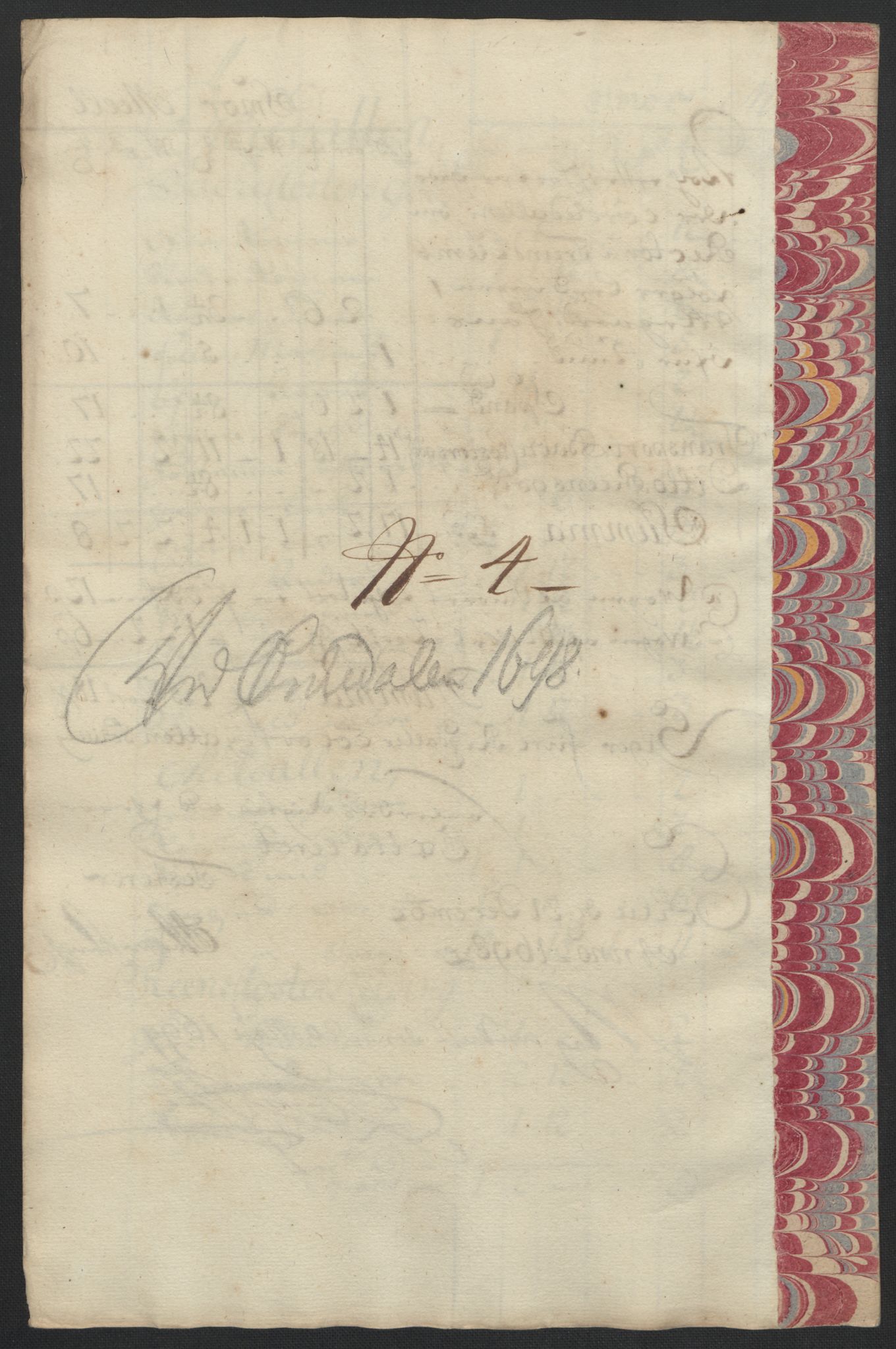 Rentekammeret inntil 1814, Reviderte regnskaper, Fogderegnskap, AV/RA-EA-4092/R60/L3948: Fogderegnskap Orkdal og Gauldal, 1698, p. 218