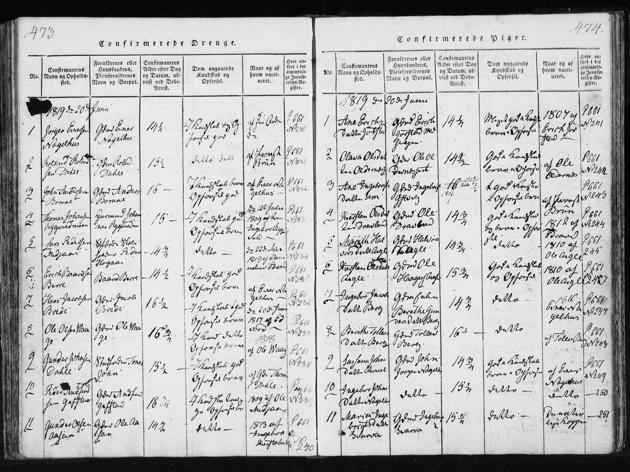 Ministerialprotokoller, klokkerbøker og fødselsregistre - Nord-Trøndelag, SAT/A-1458/749/L0469: Parish register (official) no. 749A03, 1817-1857, p. 473-474