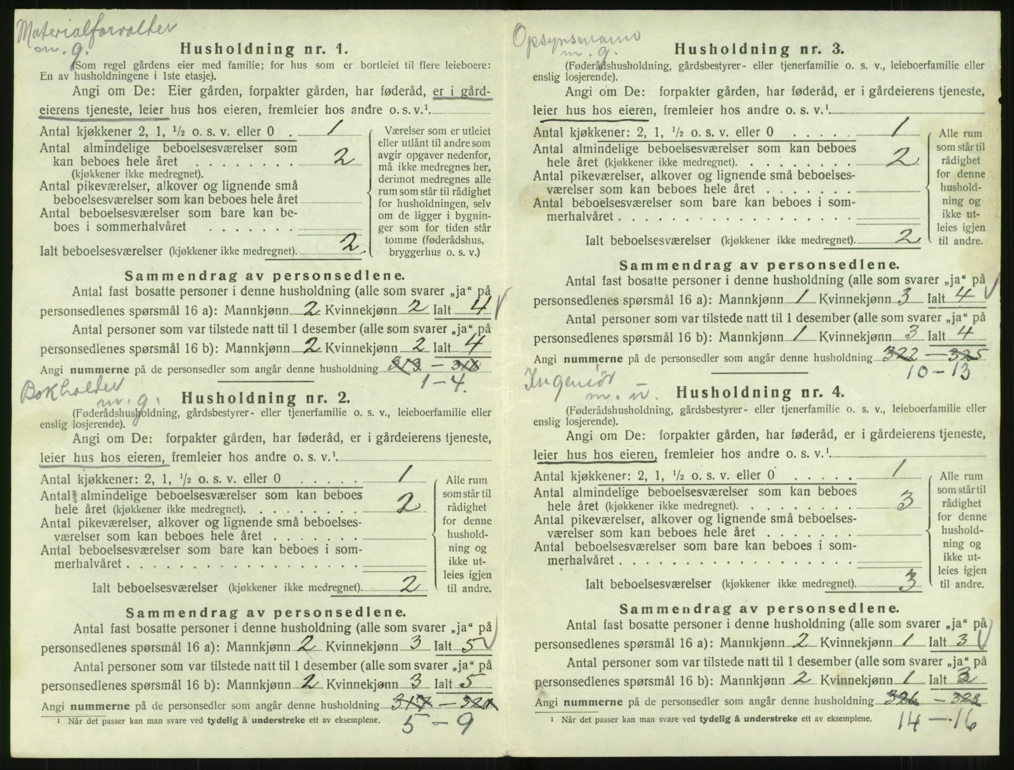 SAT, 1920 census for Norddal, 1920, p. 580