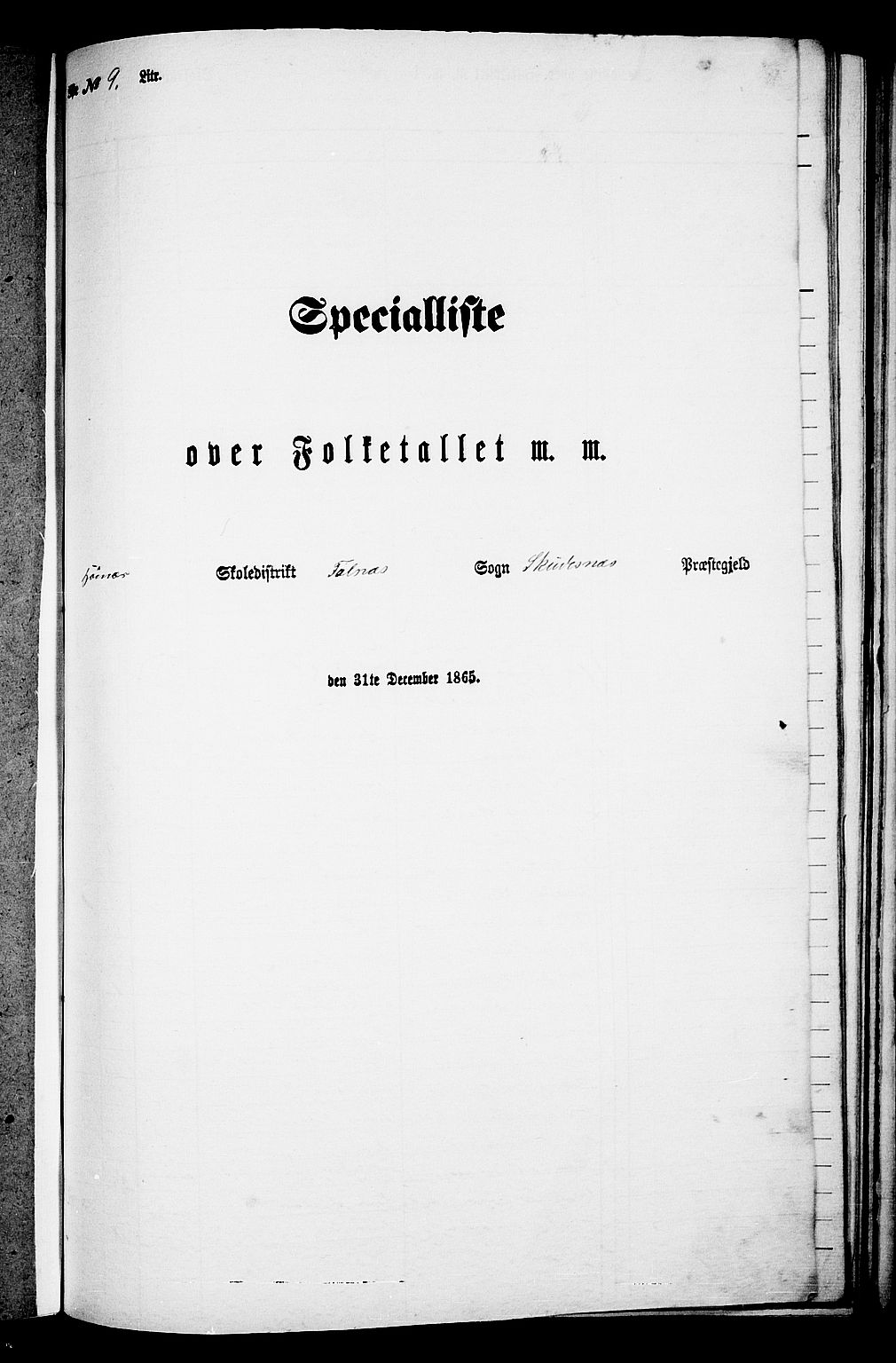RA, 1865 census for Skudenes, 1865, p. 154