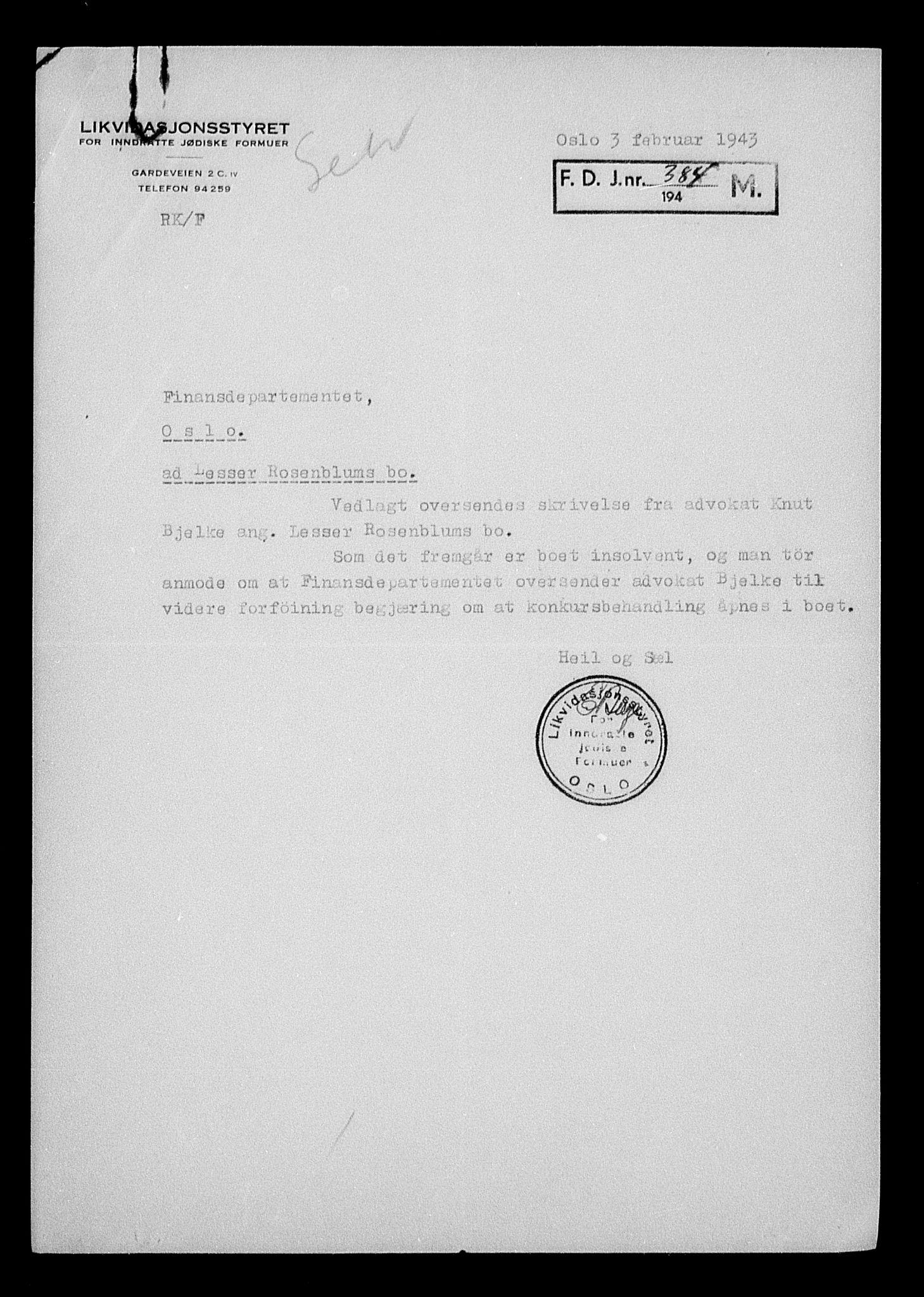 Justisdepartementet, Tilbakeføringskontoret for inndratte formuer, AV/RA-S-1564/H/Hc/Hcc/L0974: --, 1945-1947, p. 104