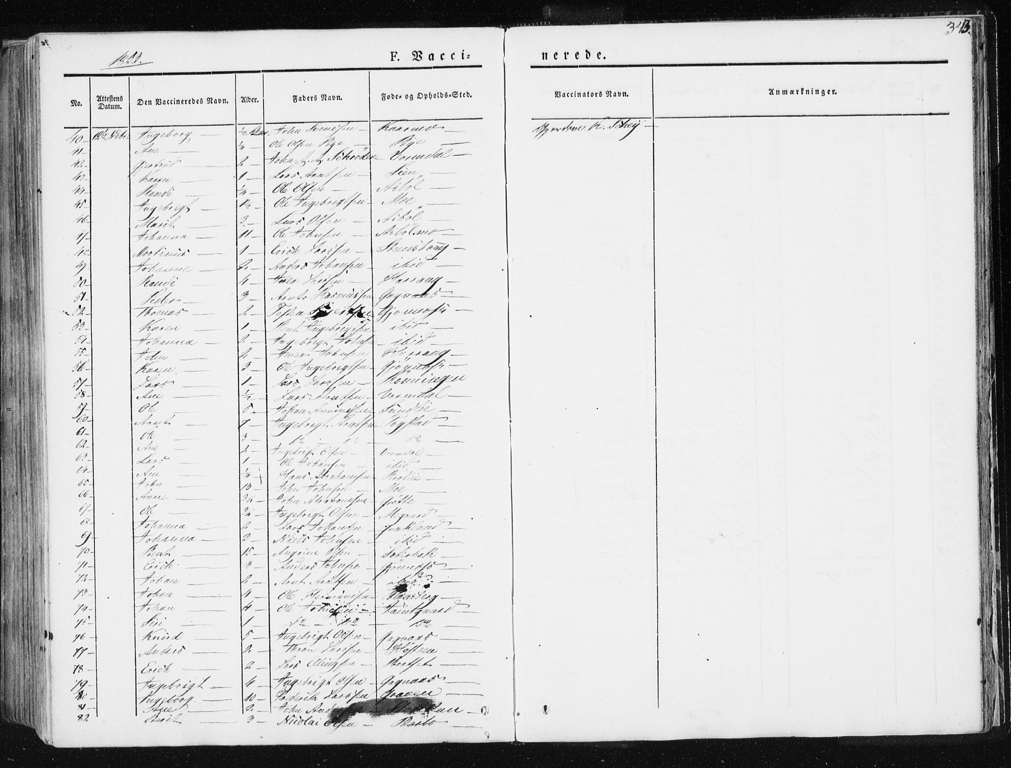 Ministerialprotokoller, klokkerbøker og fødselsregistre - Sør-Trøndelag, AV/SAT-A-1456/668/L0805: Parish register (official) no. 668A05, 1840-1853, p. 343