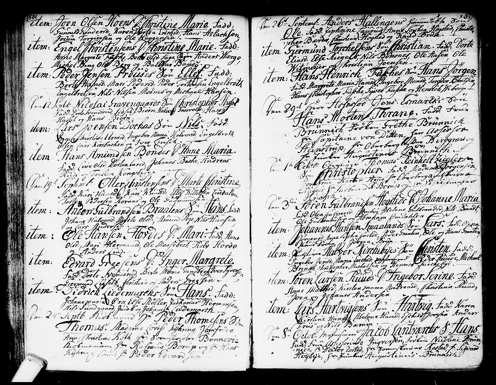 Kongsberg kirkebøker, AV/SAKO-A-22/F/Fa/L0007: Parish register (official) no. I 7, 1795-1816, p. 59