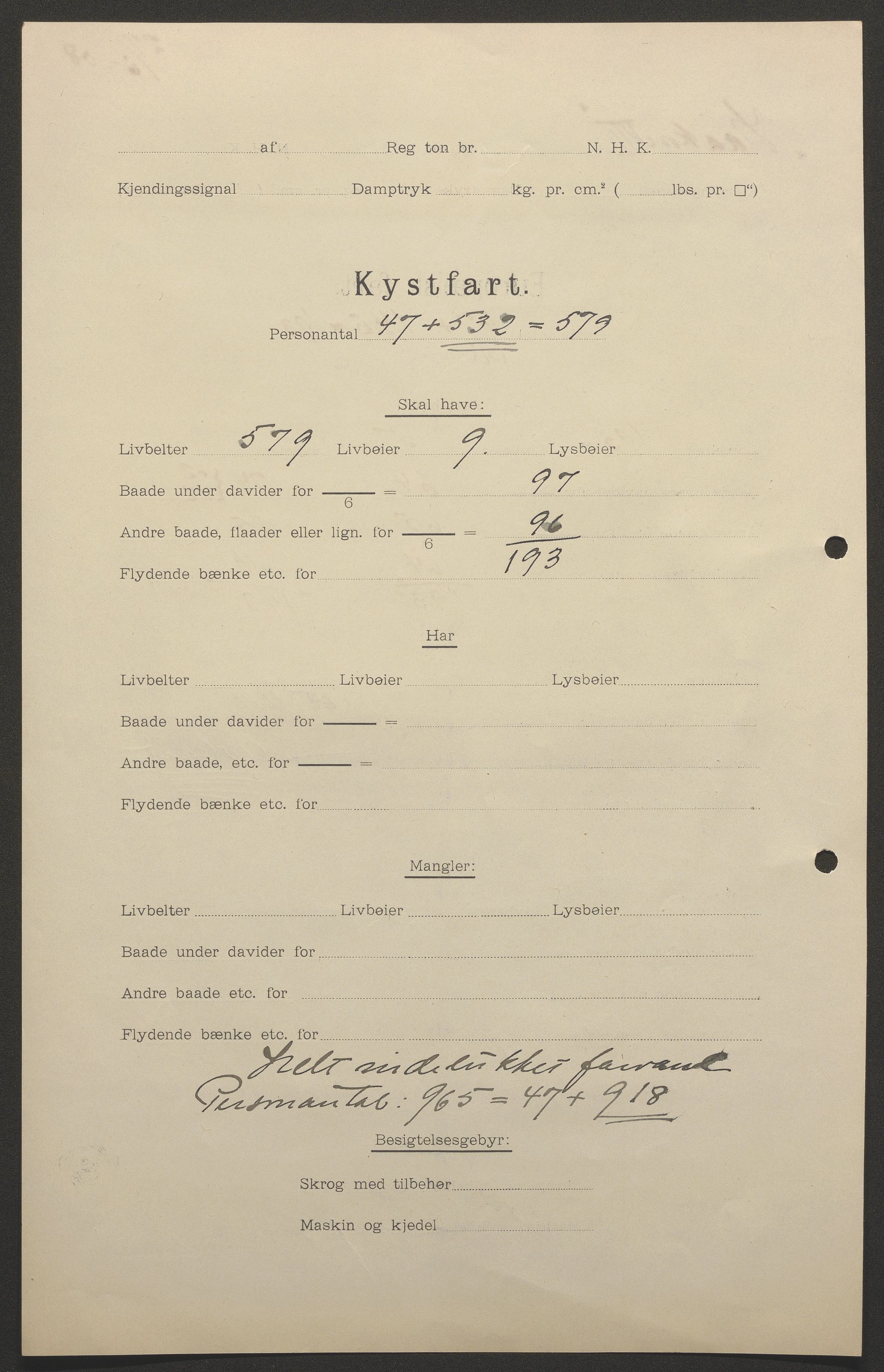 Sjøfartsdirektoratet med forløpere, skipsmapper slettede skip, AV/RA-S-4998/F/Fa/L0532: --, 1907-1917, p. 132