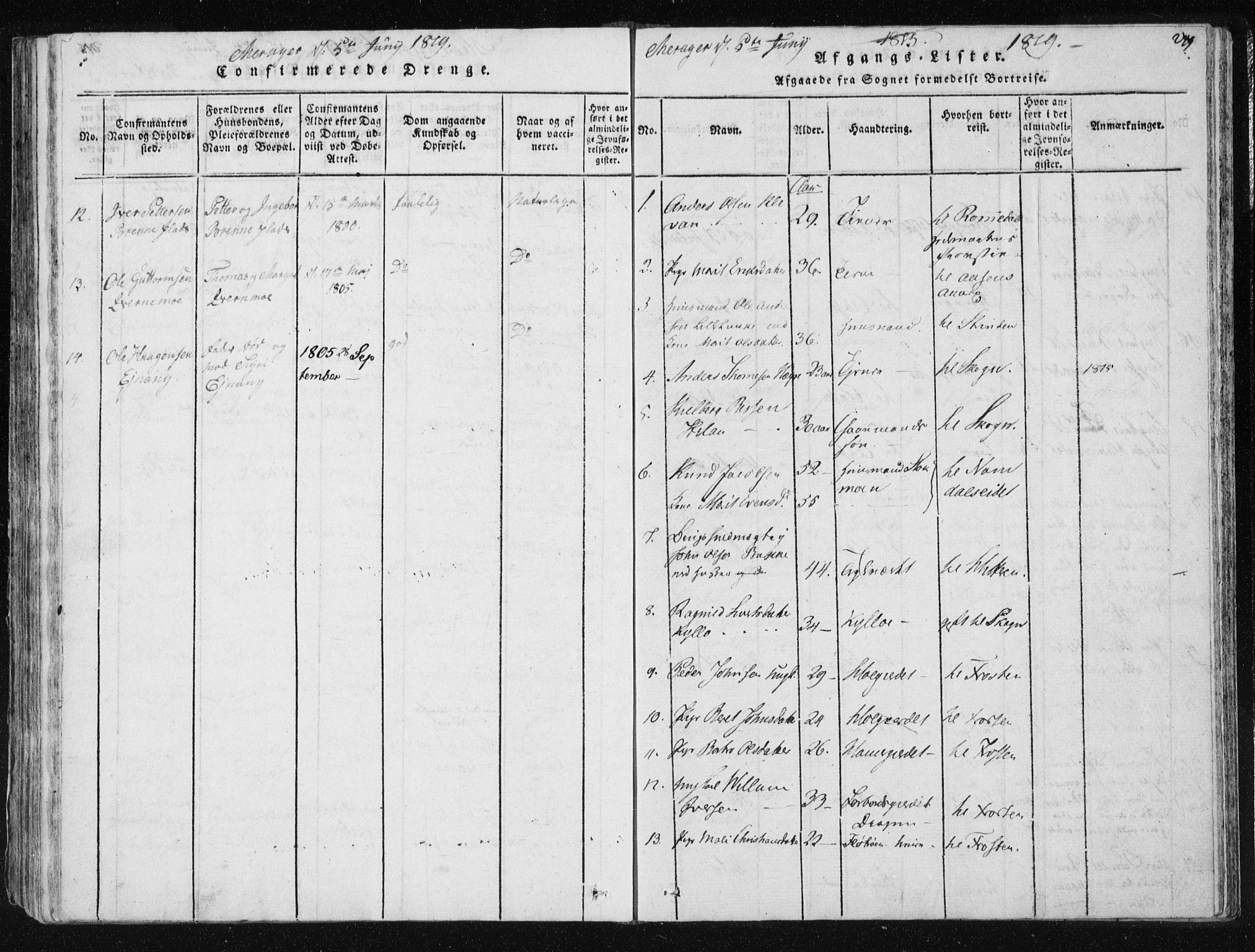 Ministerialprotokoller, klokkerbøker og fødselsregistre - Nord-Trøndelag, SAT/A-1458/709/L0061: Parish register (official) no. 709A08 /1, 1815-1819, p. 279