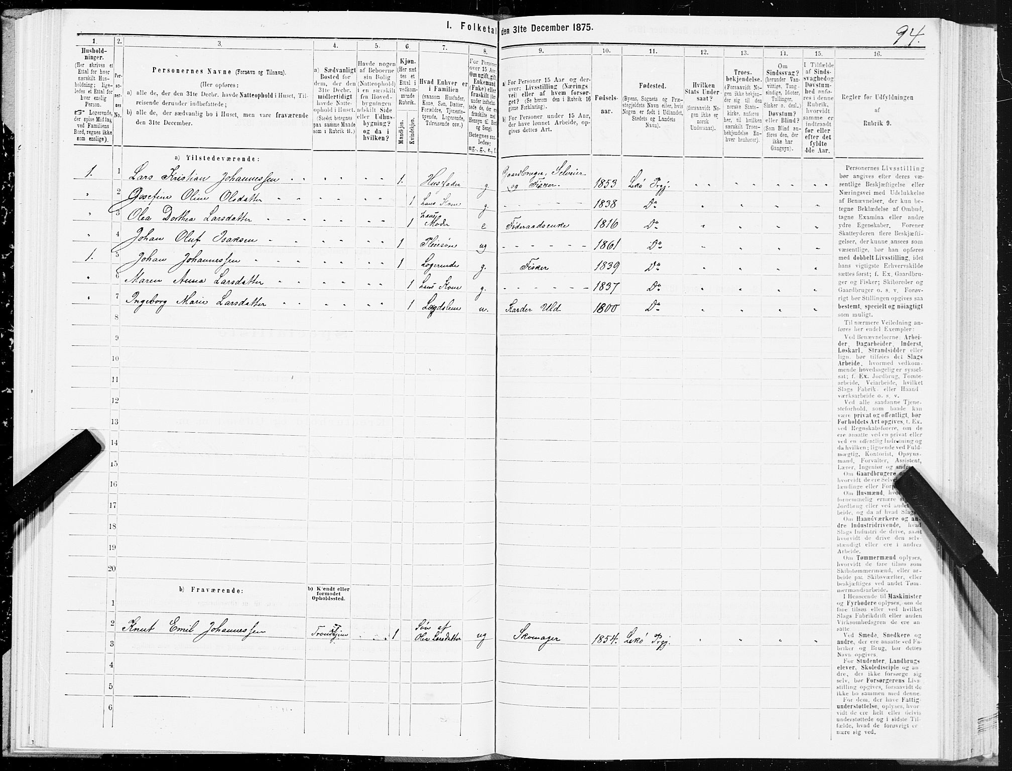 SAT, 1875 census for 1755P Leka, 1875, p. 2094