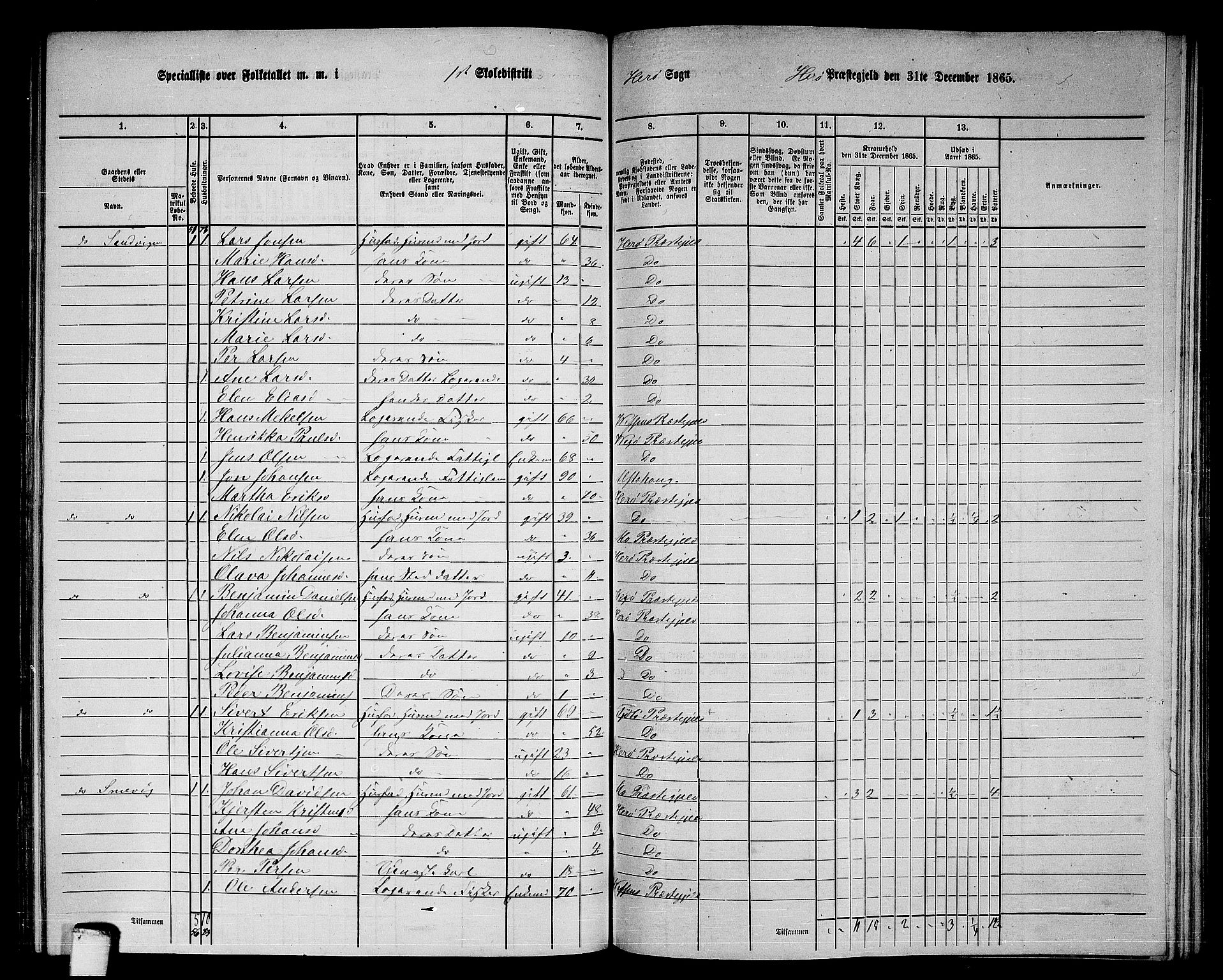 RA, 1865 census for Herøy, 1865, p. 18