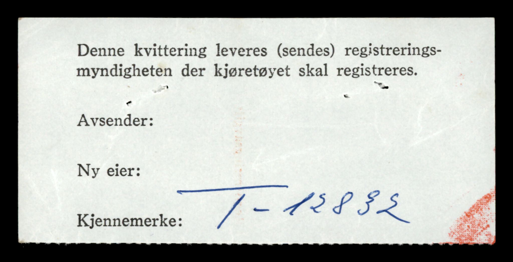 Møre og Romsdal vegkontor - Ålesund trafikkstasjon, SAT/A-4099/F/Fe/L0036: Registreringskort for kjøretøy T 12831 - T 13030, 1927-1998, p. 36