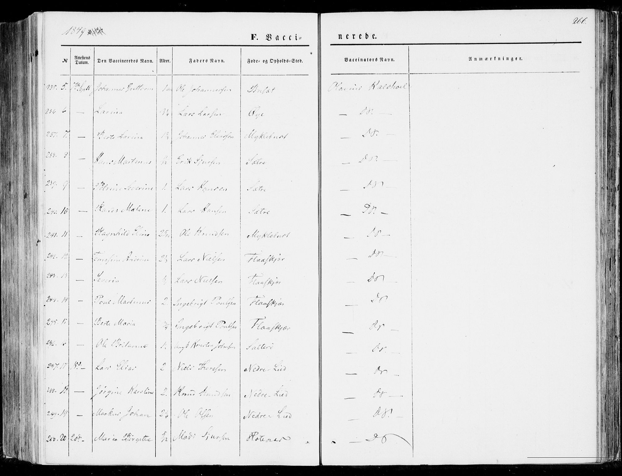 Ministerialprotokoller, klokkerbøker og fødselsregistre - Møre og Romsdal, AV/SAT-A-1454/510/L0121: Parish register (official) no. 510A01, 1848-1877, p. 266