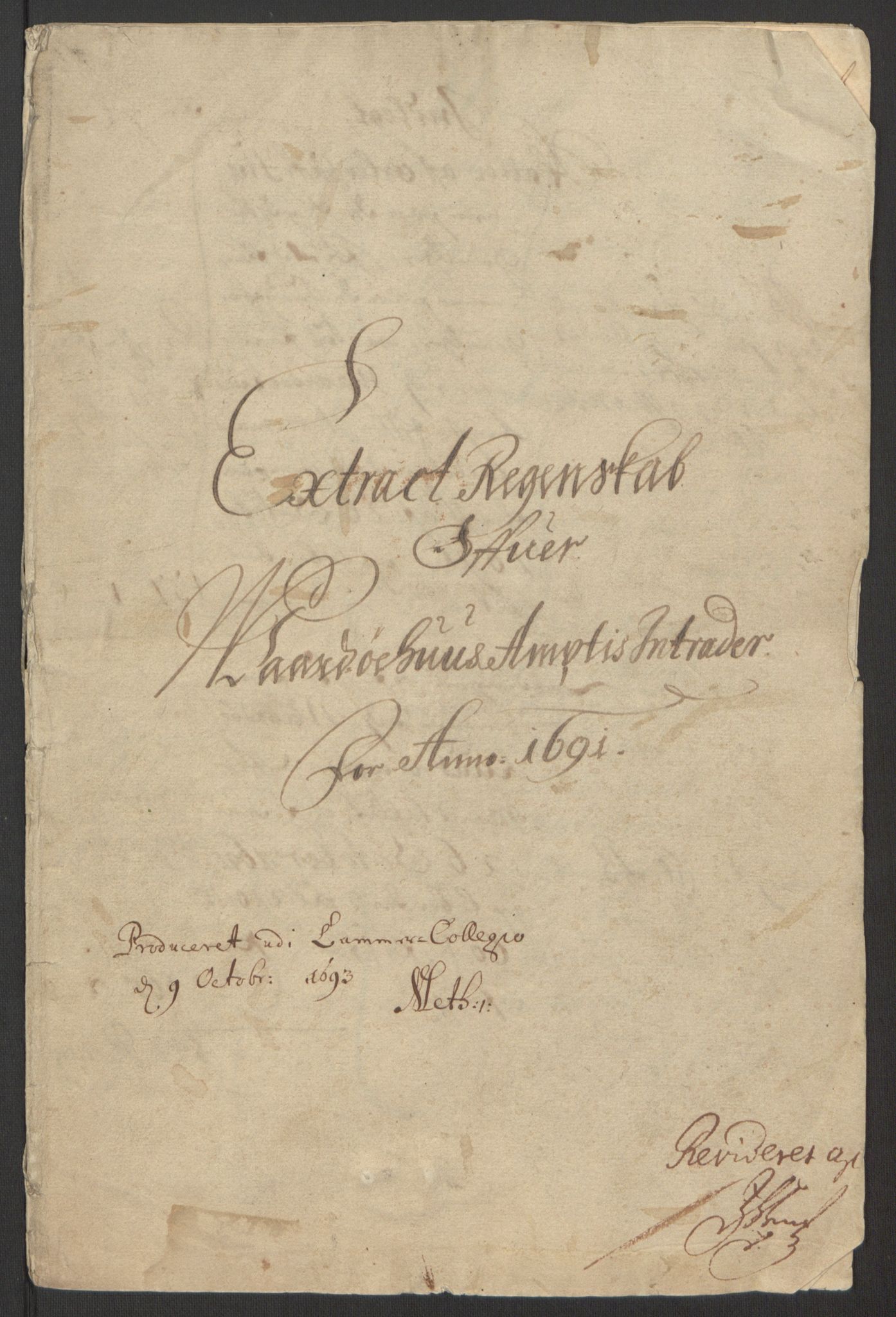 Rentekammeret inntil 1814, Reviderte regnskaper, Fogderegnskap, RA/EA-4092/R69/L4851: Fogderegnskap Finnmark/Vardøhus, 1691-1700, p. 3