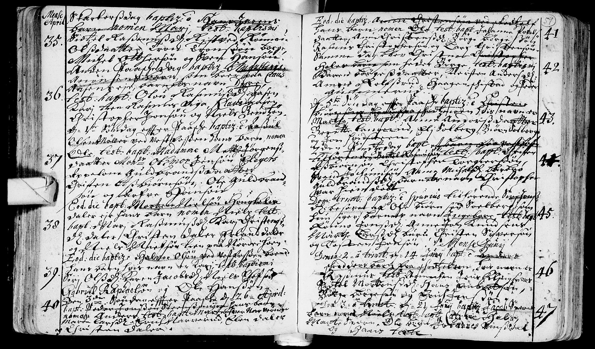 Eiker kirkebøker, AV/SAKO-A-4/F/Fa/L0002: Parish register (official) no. I 2, 1705-1724, p. 59