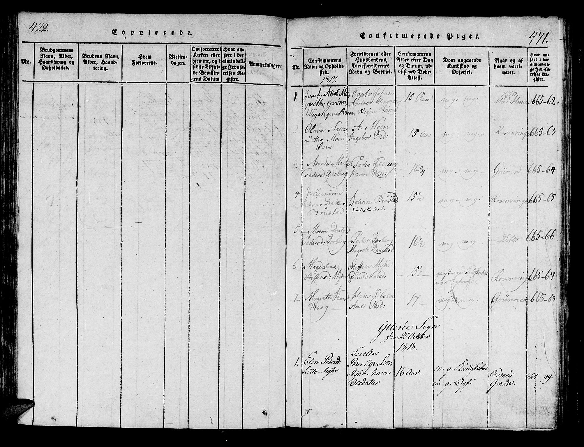 Ministerialprotokoller, klokkerbøker og fødselsregistre - Nord-Trøndelag, SAT/A-1458/722/L0217: Parish register (official) no. 722A04, 1817-1842, p. 422-471