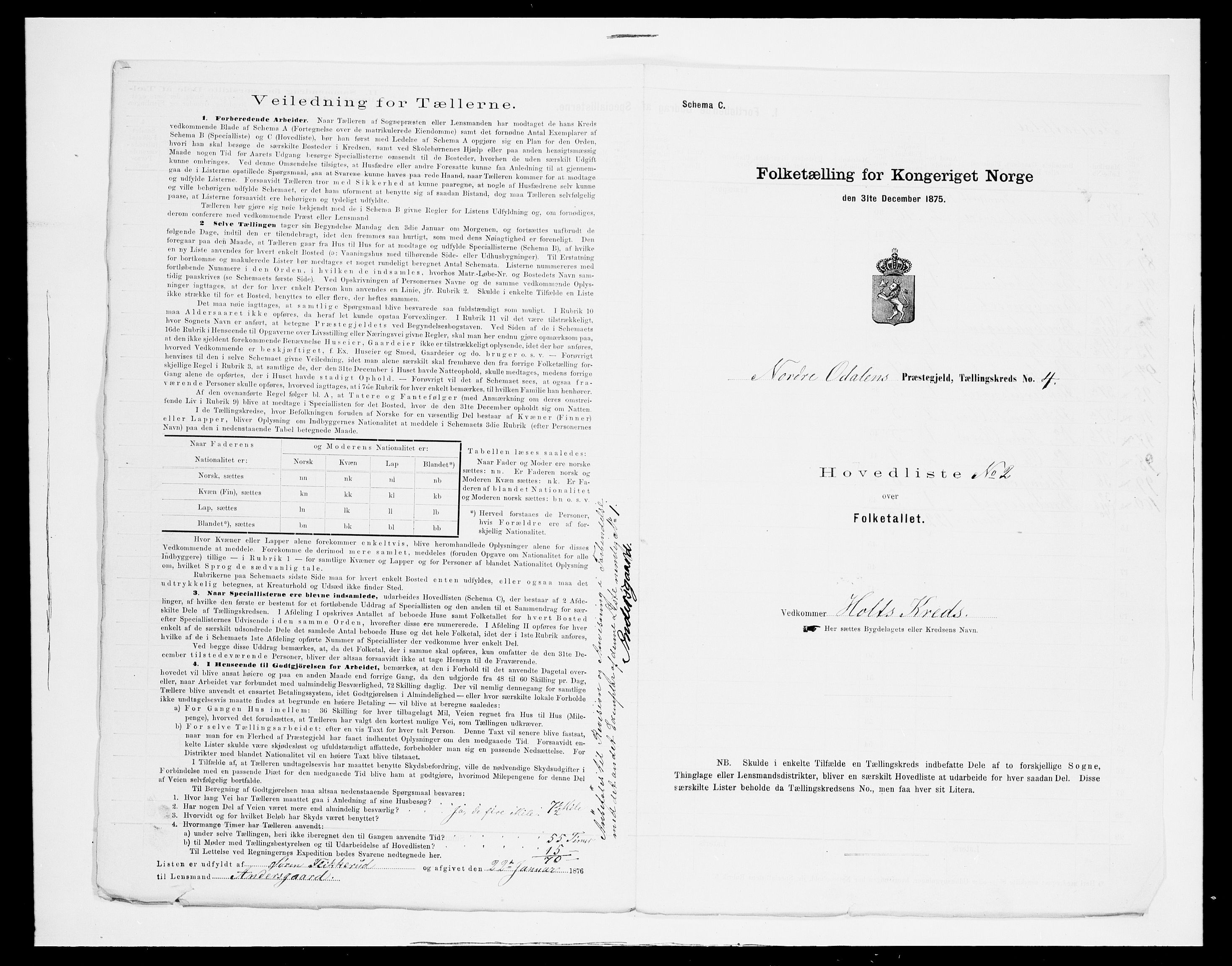 SAH, 1875 census for 0418P Nord-Odal, 1875, p. 24