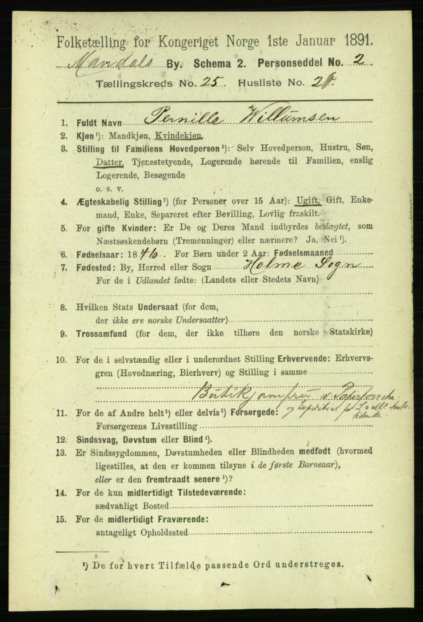 RA, 1891 census for 1002 Mandal, 1891, p. 4746