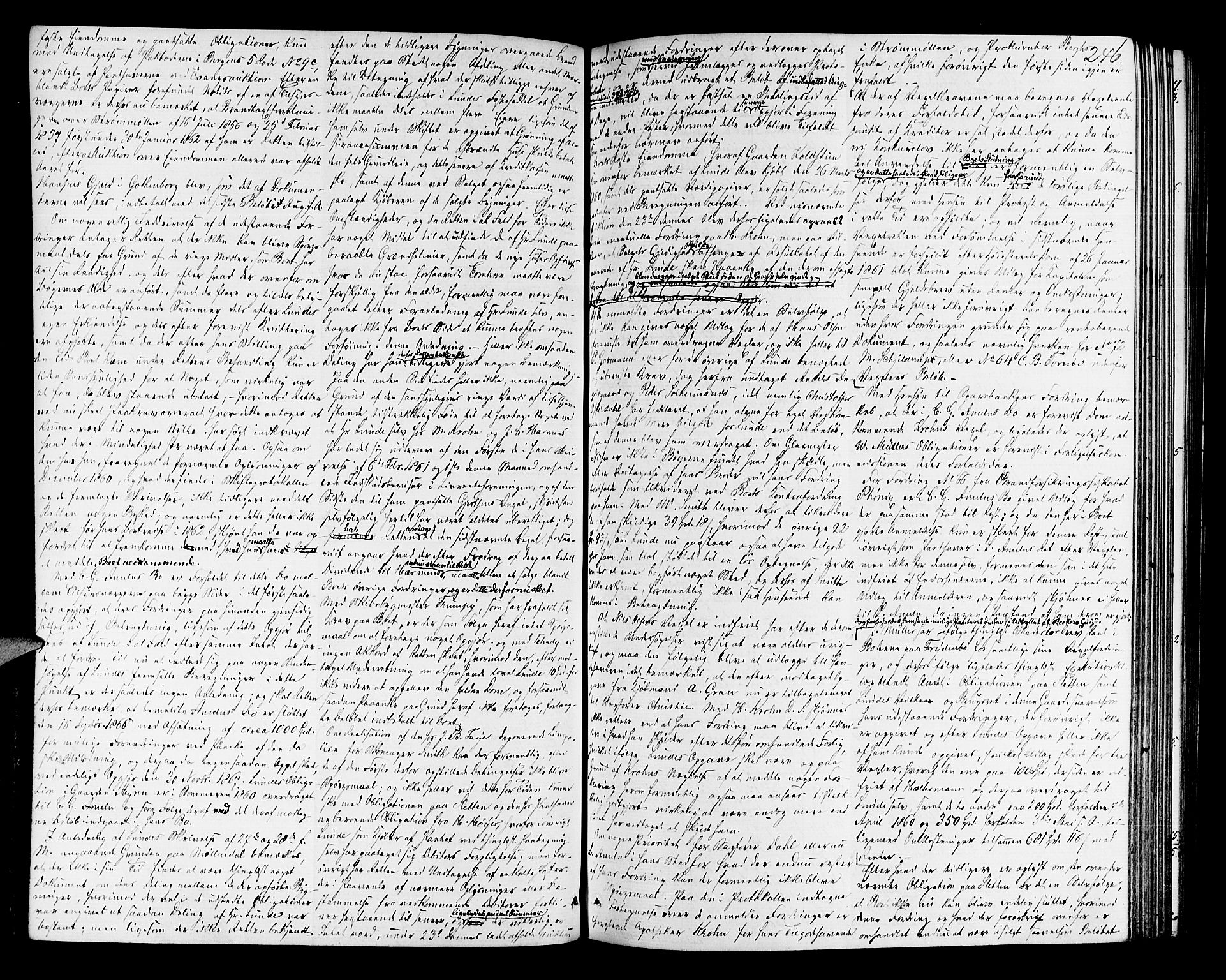 Midhordland sorenskriveri, AV/SAB-A-3001/1/H/Hd/L0004: Skifteutlodningsprotokoll, 1863-1878, p. 245b-246a
