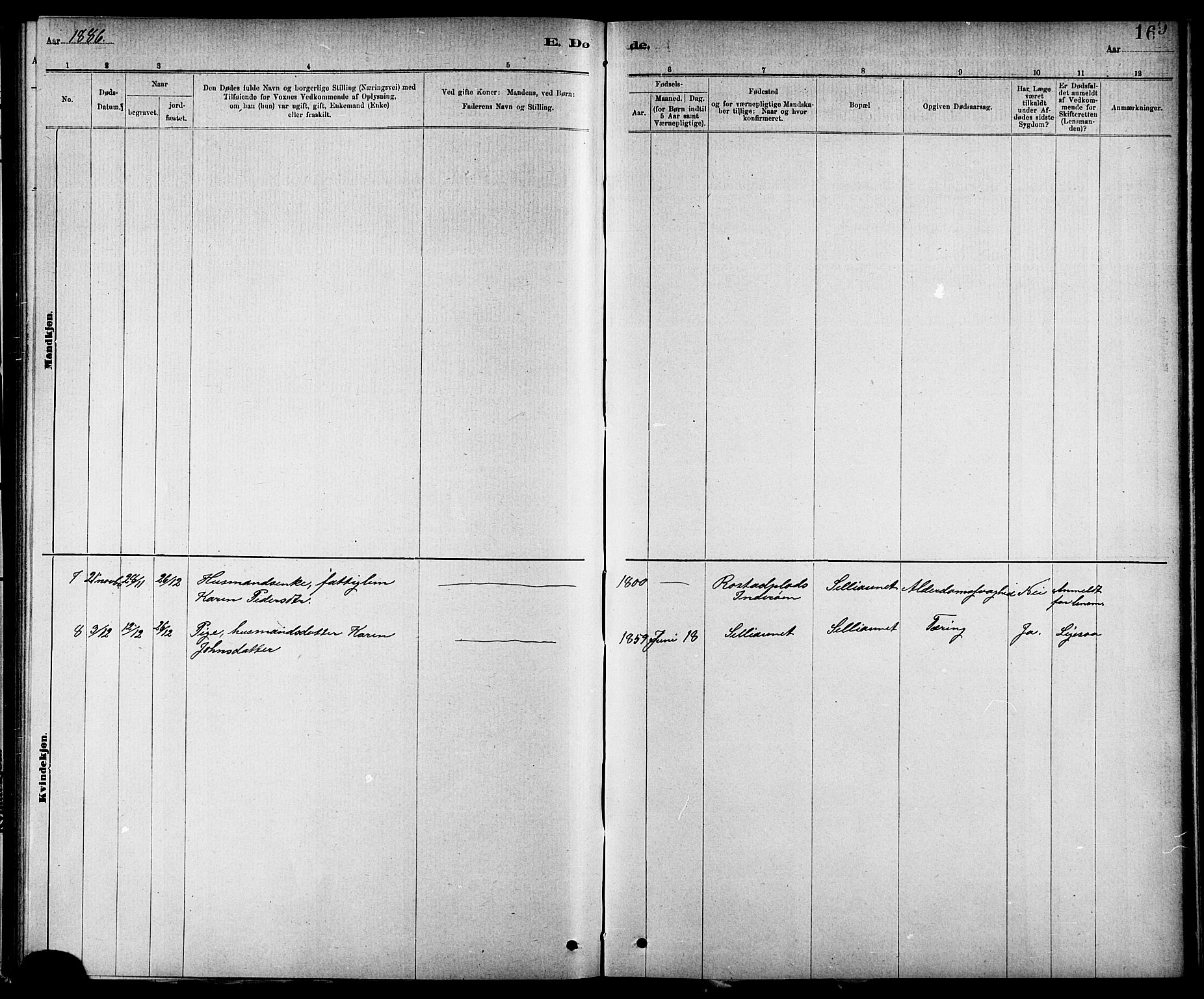 Ministerialprotokoller, klokkerbøker og fødselsregistre - Nord-Trøndelag, SAT/A-1458/744/L0423: Parish register (copy) no. 744C02, 1886-1905, p. 169