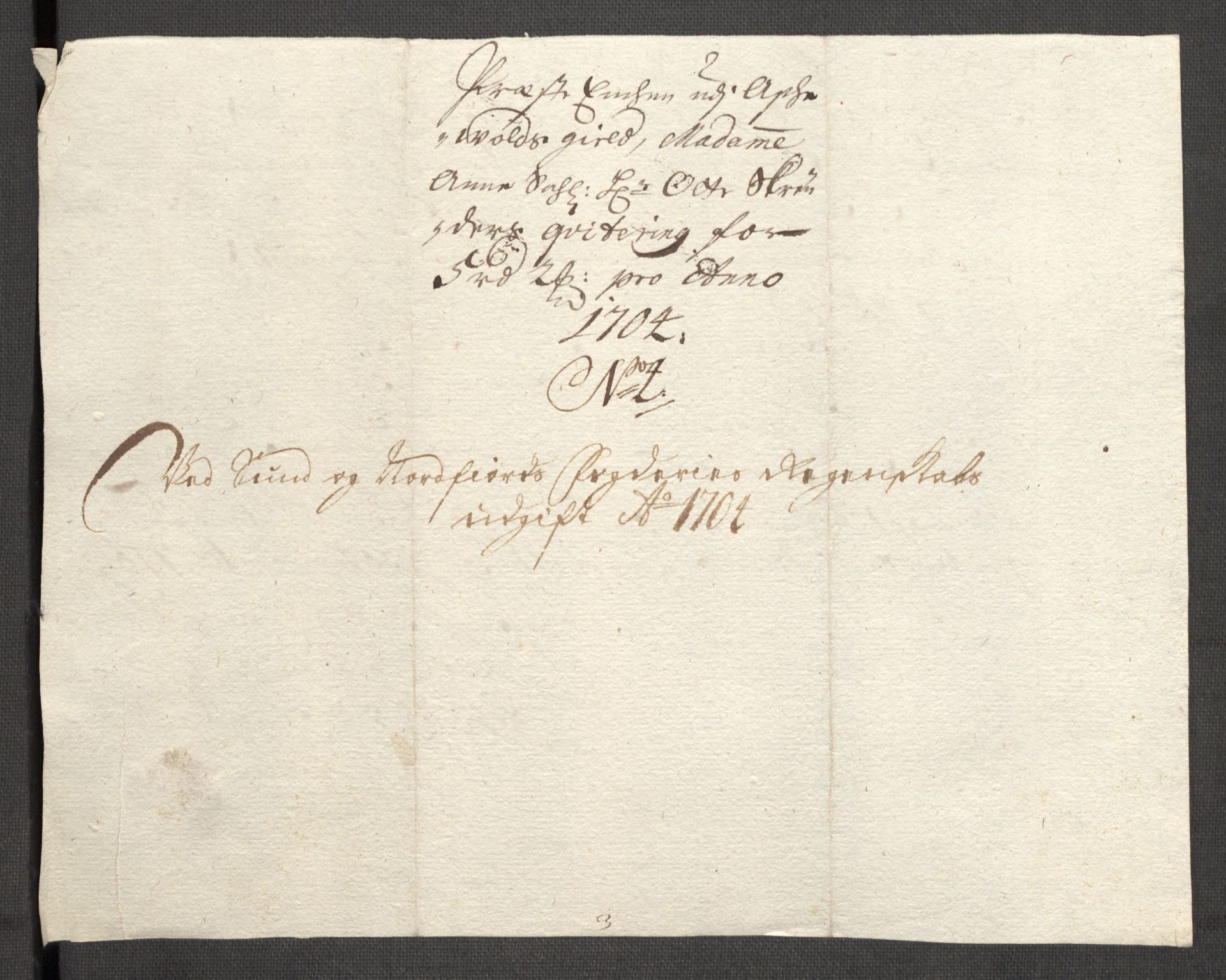 Rentekammeret inntil 1814, Reviderte regnskaper, Fogderegnskap, RA/EA-4092/R53/L3428: Fogderegnskap Sunn- og Nordfjord, 1704, p. 250