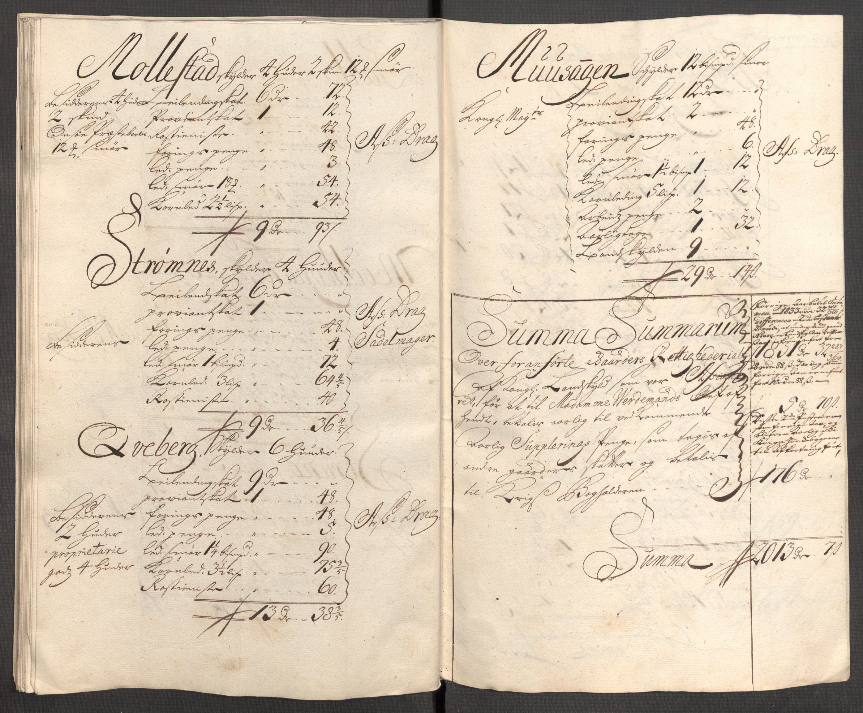 Rentekammeret inntil 1814, Reviderte regnskaper, Fogderegnskap, AV/RA-EA-4092/R04/L0138: Fogderegnskap Moss, Onsøy, Tune, Veme og Åbygge, 1713-1714, p. 251