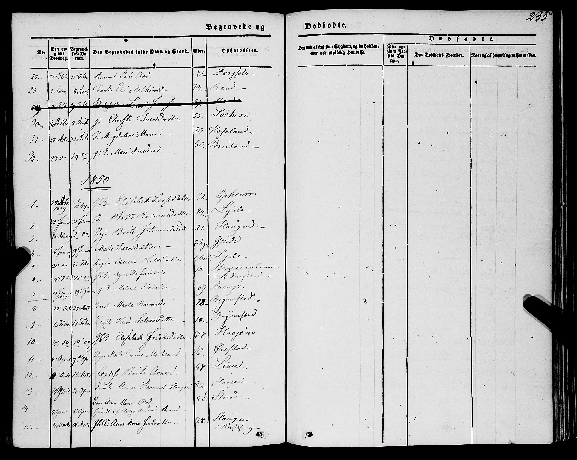 Innvik sokneprestembete, AV/SAB-A-80501: Parish register (official) no. A 5, 1847-1865, p. 235