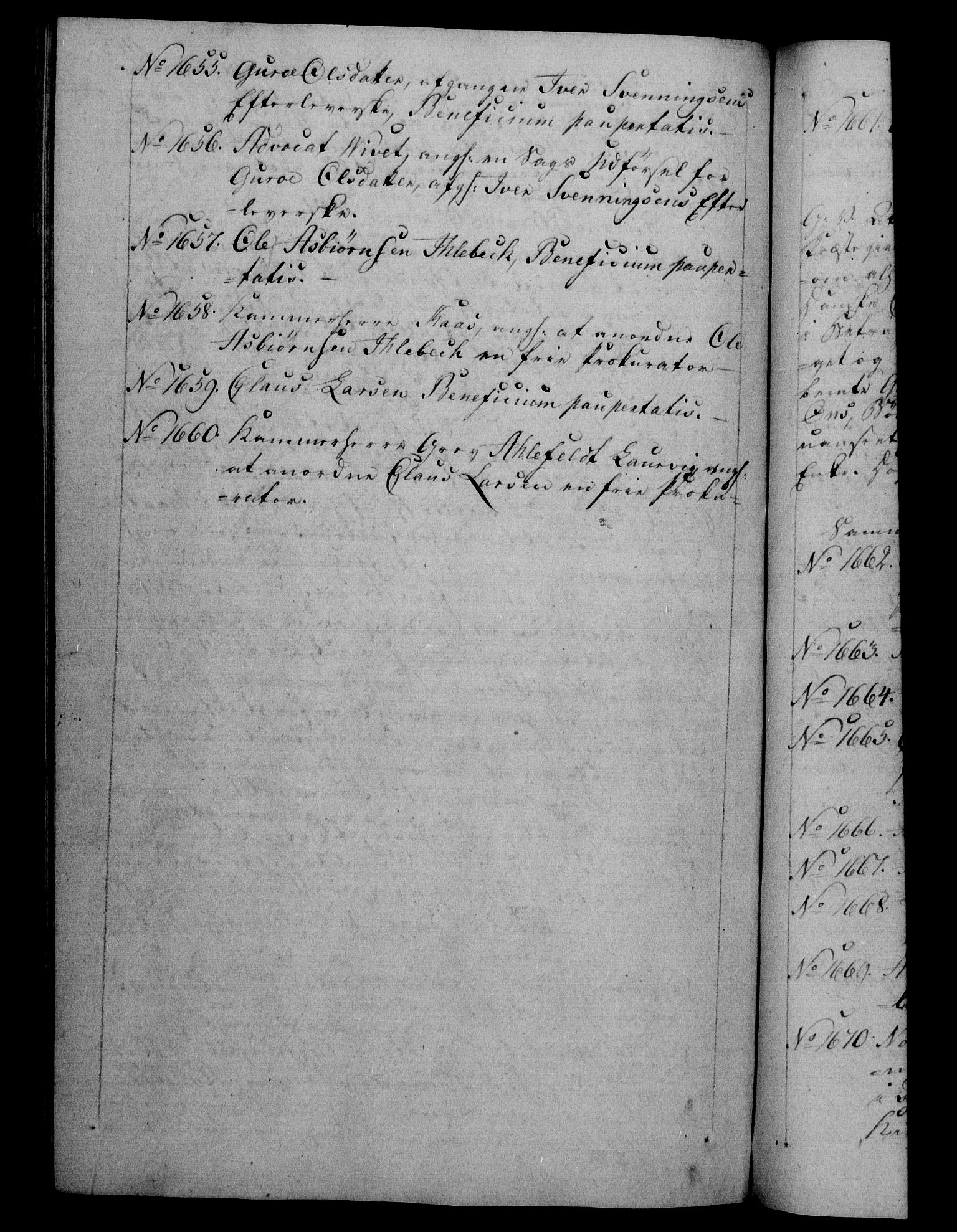 Danske Kanselli 1800-1814, RA/EA-3024/H/Hf/Hfb/Hfba/L0001: Registranter, 1800-1801, p. 408b