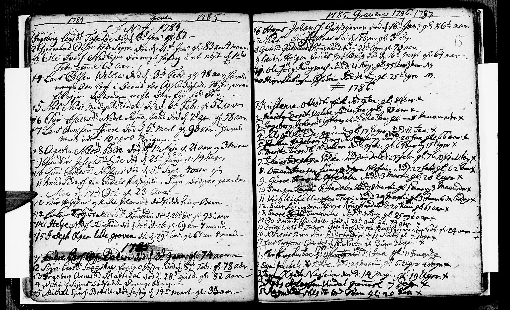 Ulvik sokneprestembete, SAB/A-78801/H/Haa: Parish register (official) no. A 8, 1743-1792, p. 15