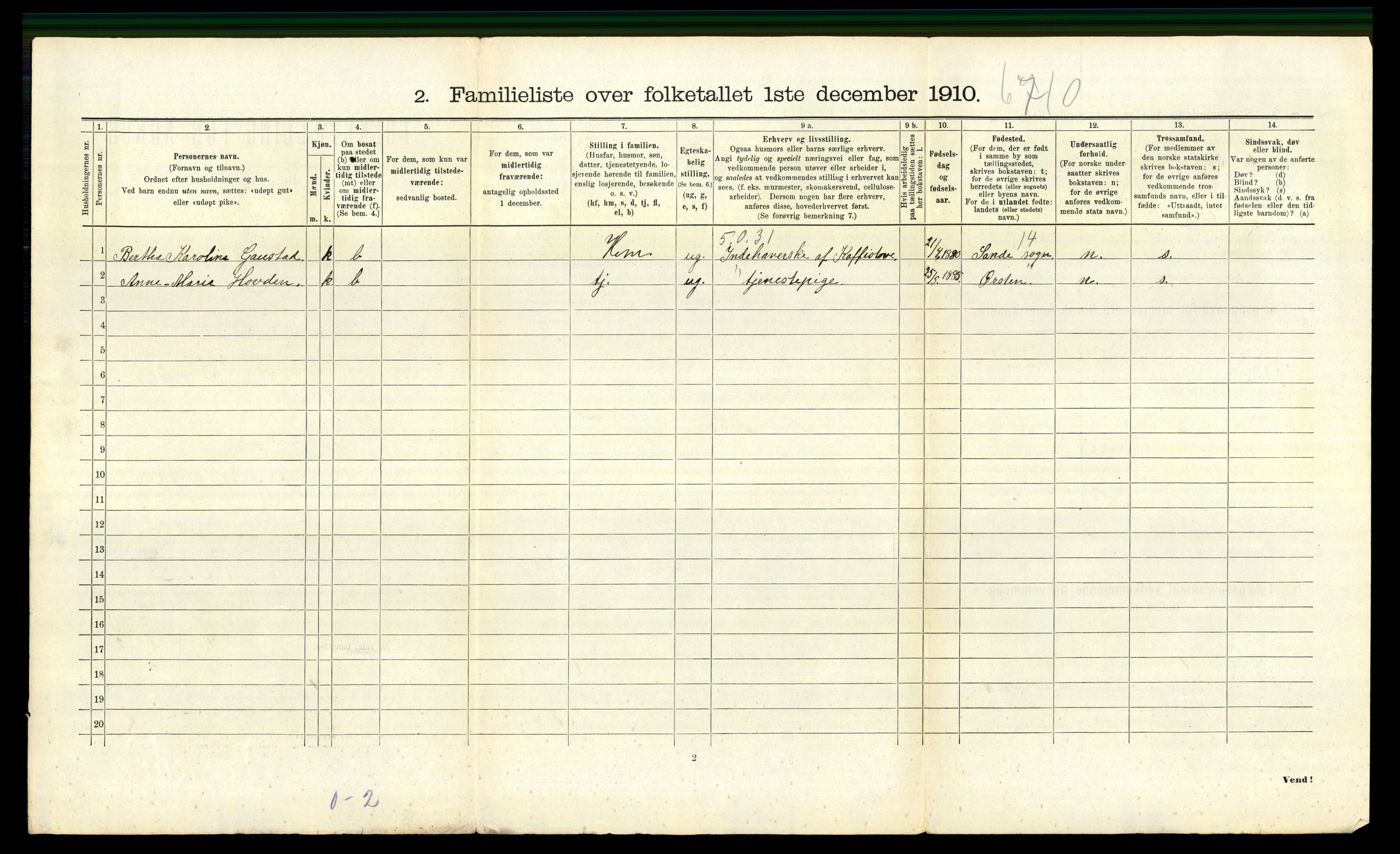 RA, 1910 census for Ålesund, 1910, p. 4008