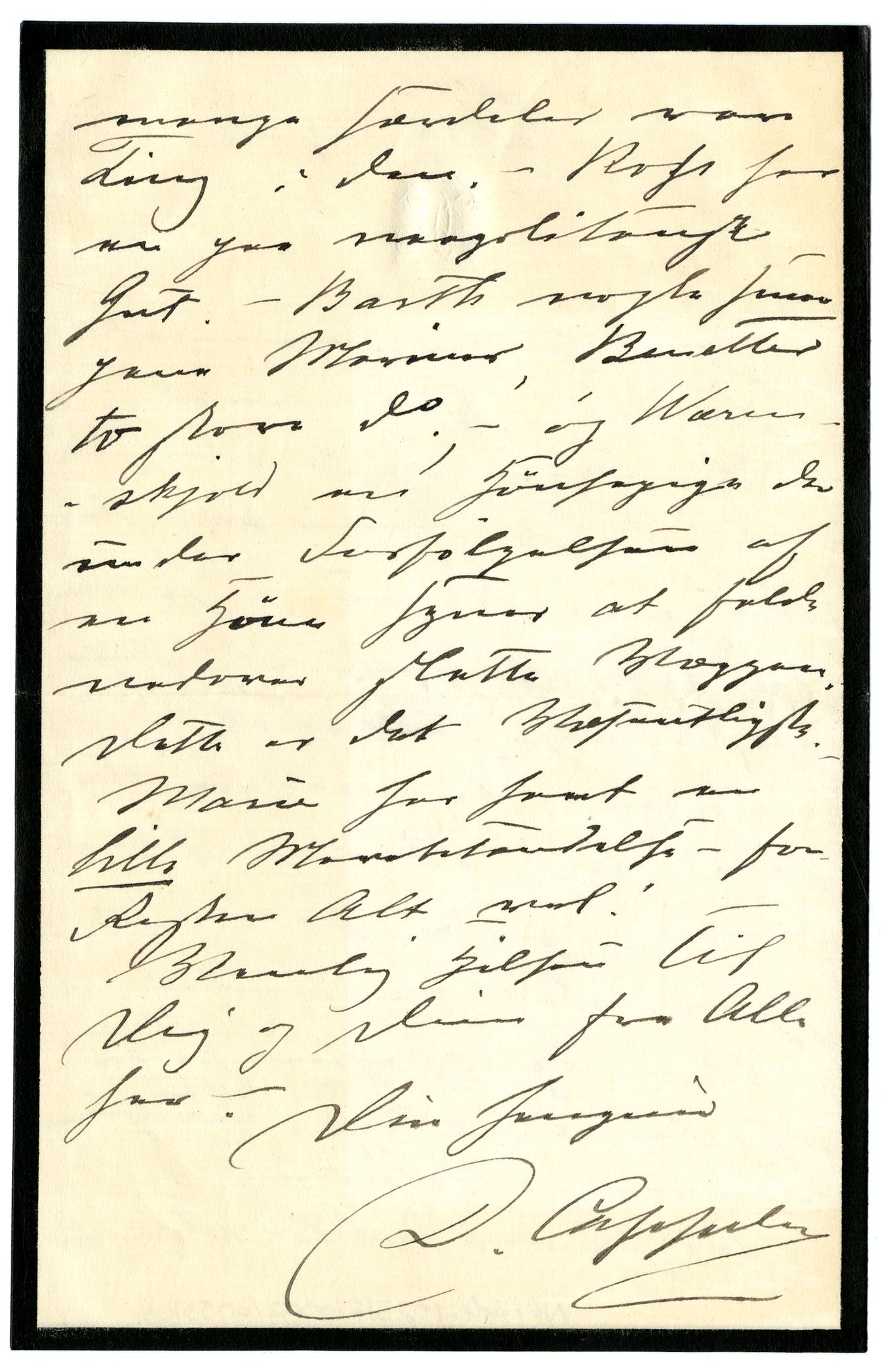 Diderik Maria Aalls brevsamling, NF/Ark-1023/F/L0002: D.M. Aalls brevsamling. B - C, 1799-1889, p. 270