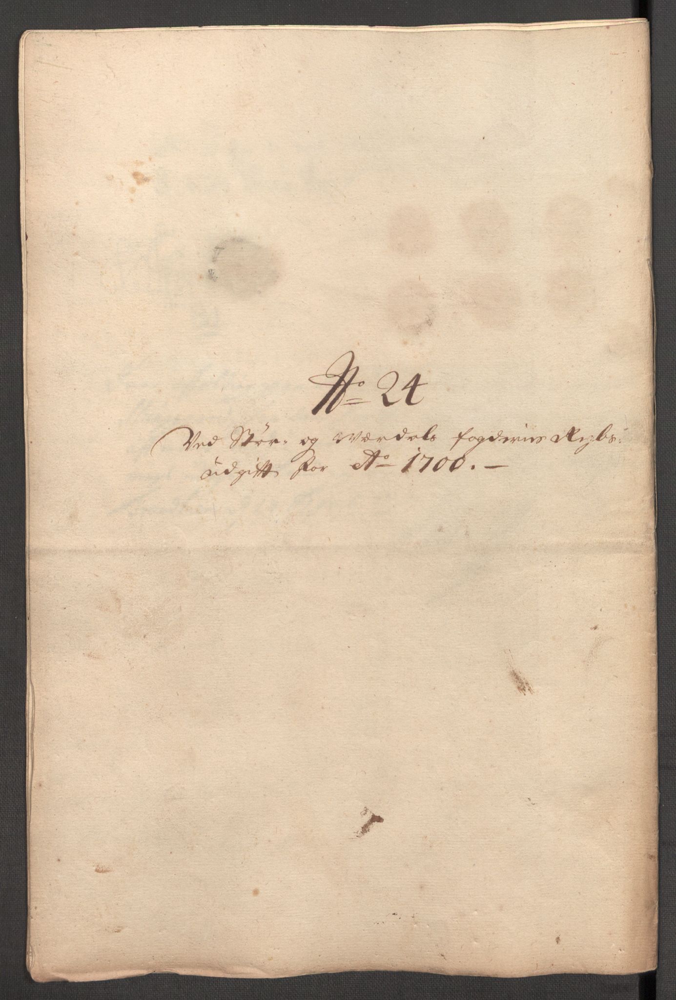 Rentekammeret inntil 1814, Reviderte regnskaper, Fogderegnskap, RA/EA-4092/R62/L4192: Fogderegnskap Stjørdal og Verdal, 1700, p. 290