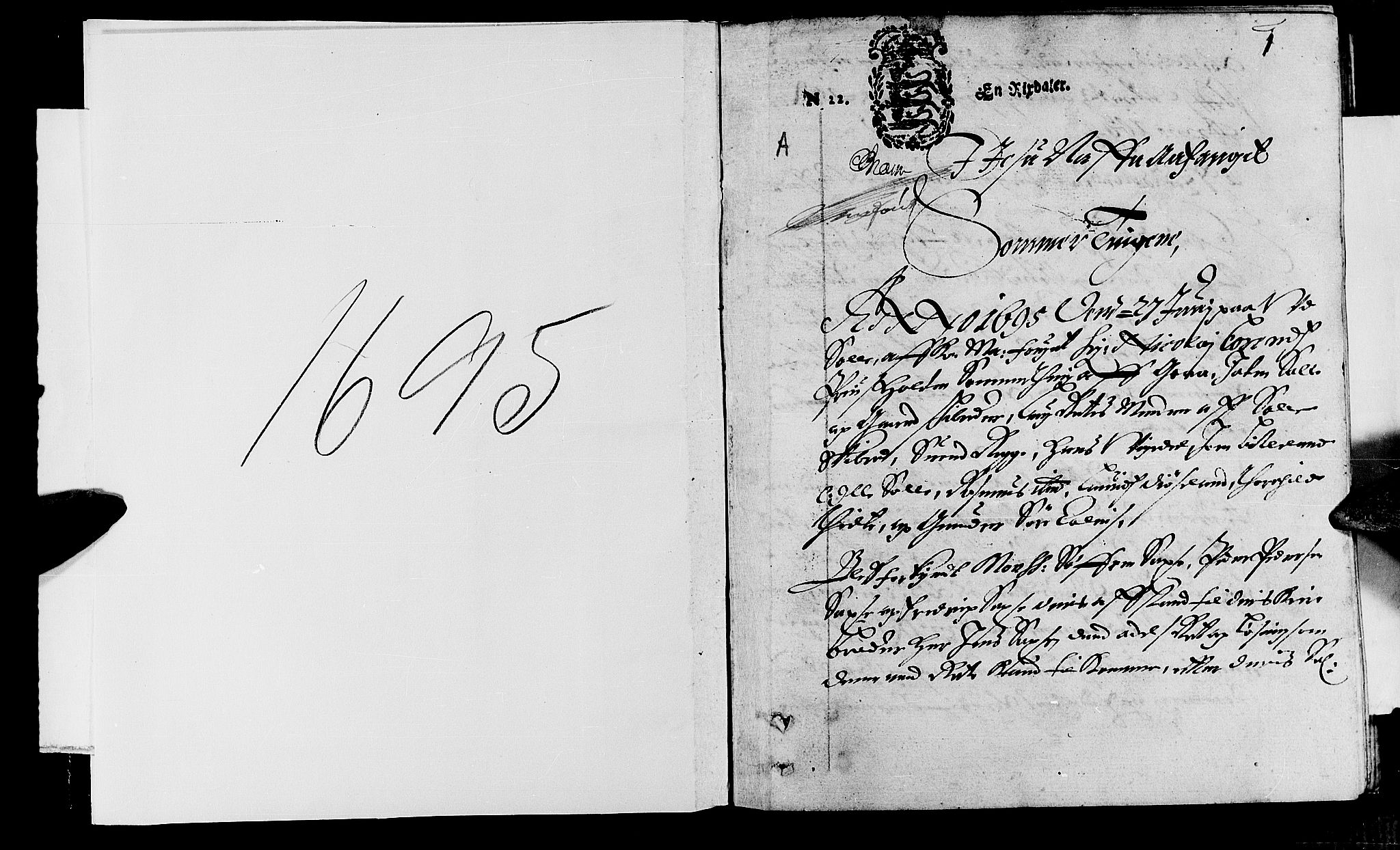 Jæren og Dalane sorenskriveri, AV/SAST-A-100306/3/30/30BA/L0051: TINGBOK, 1695, p. 0b-1a