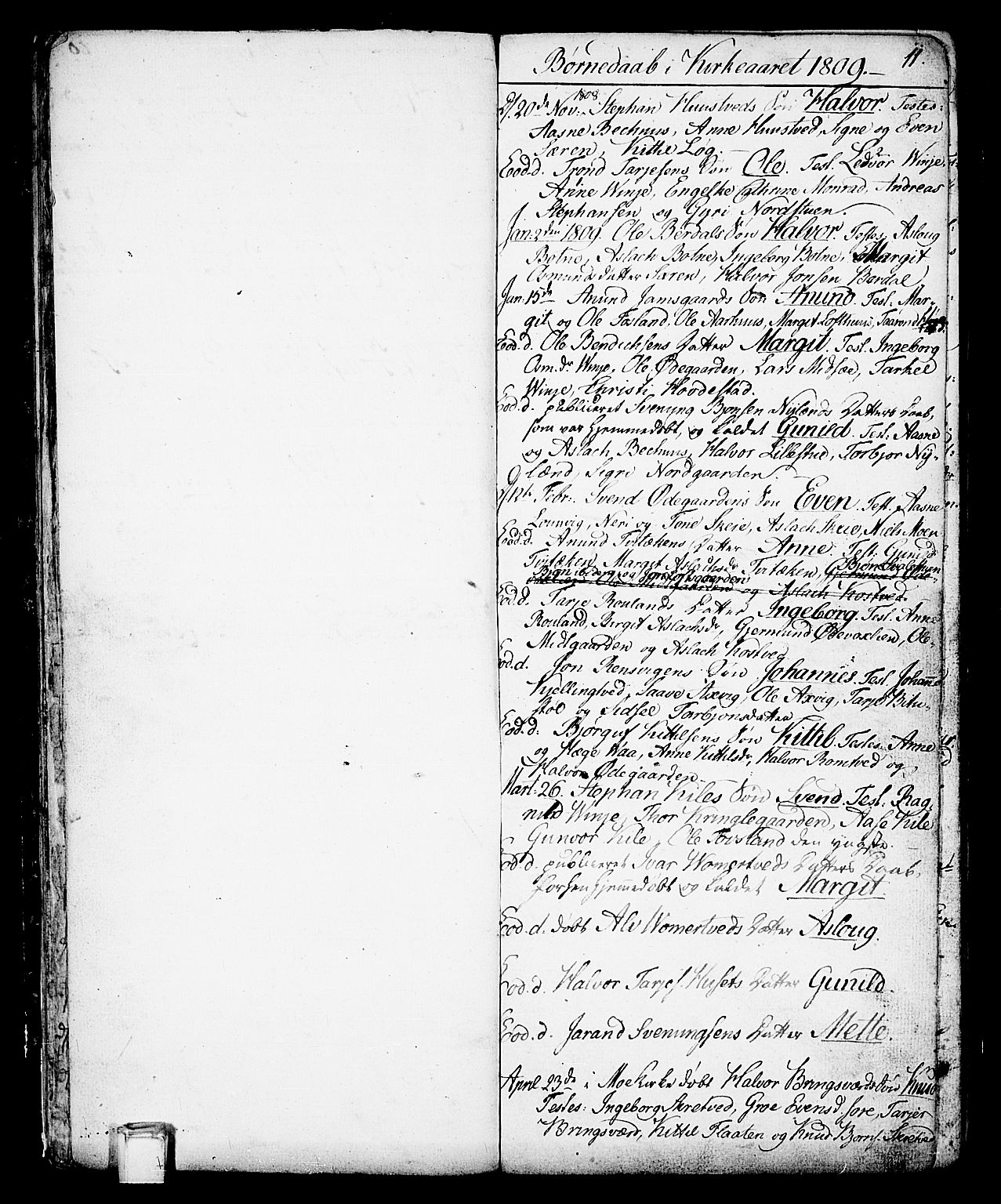 Vinje kirkebøker, SAKO/A-312/F/Fa/L0002: Parish register (official) no. I 2, 1767-1814, p. 11