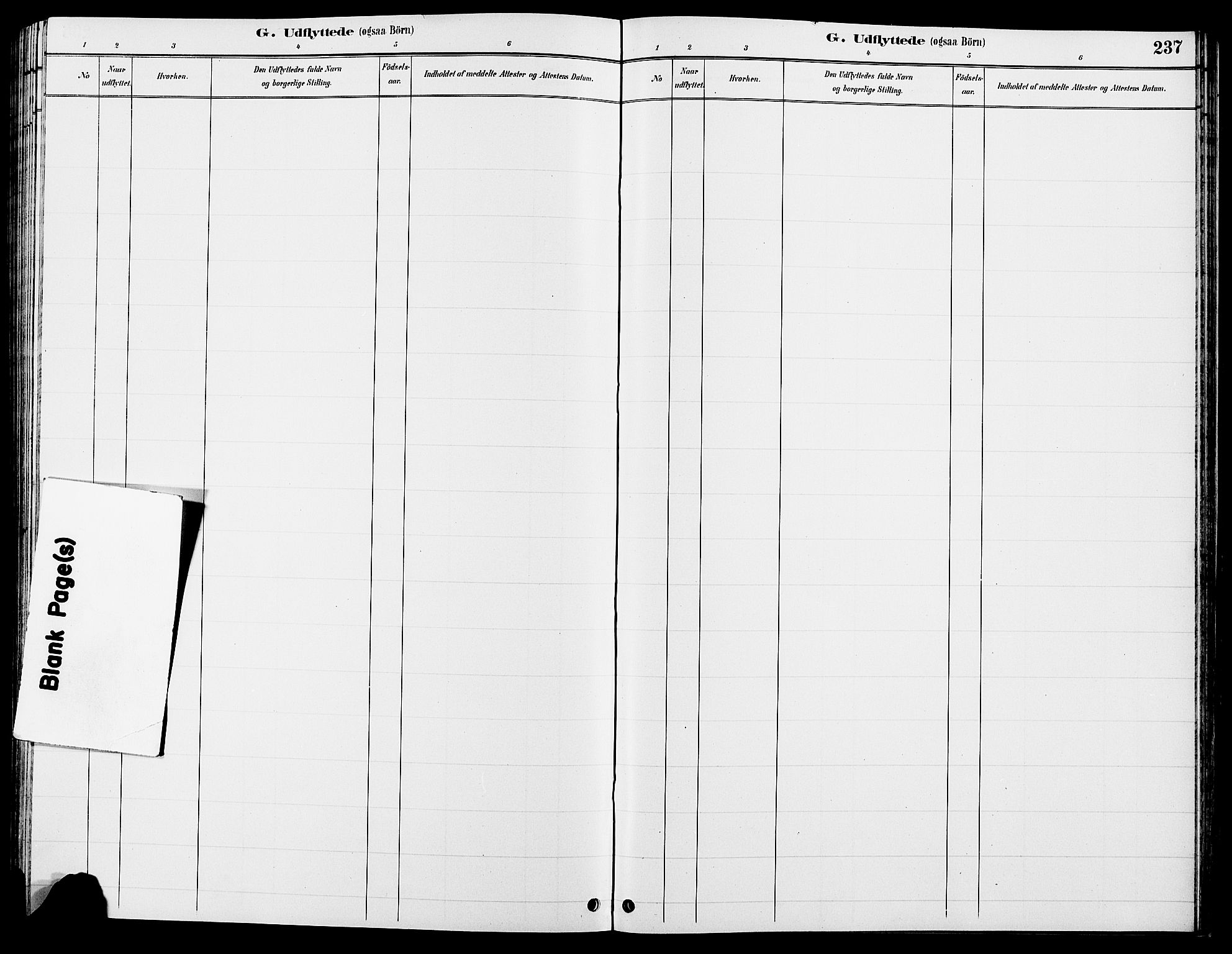 Tolga prestekontor, AV/SAH-PREST-062/L/L0008: Parish register (copy) no. 8, 1887-1912, p. 237